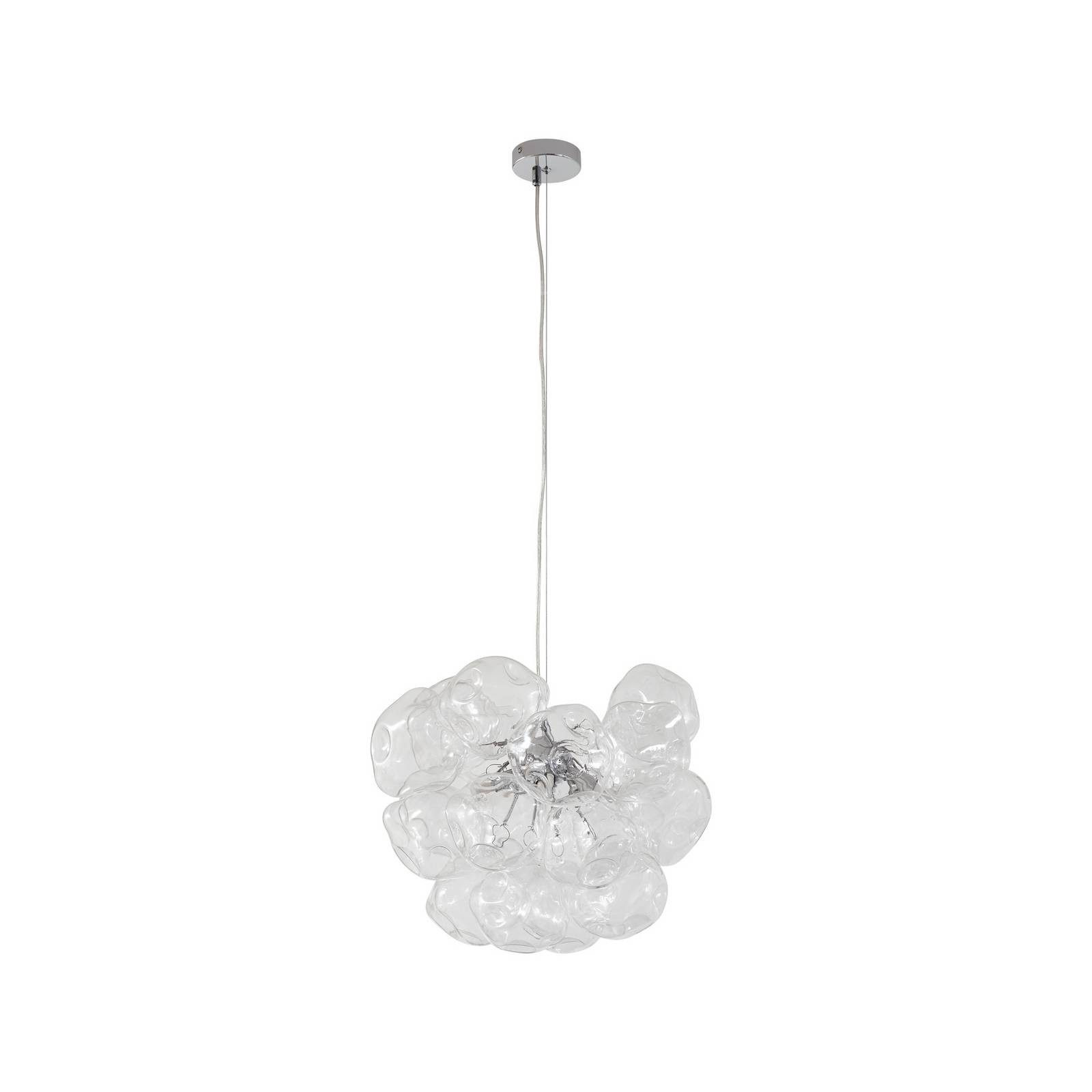 Lucande Hängeleuchte Diborah, Glas Transparent IP20, 5 x 8 W LED günstig online kaufen