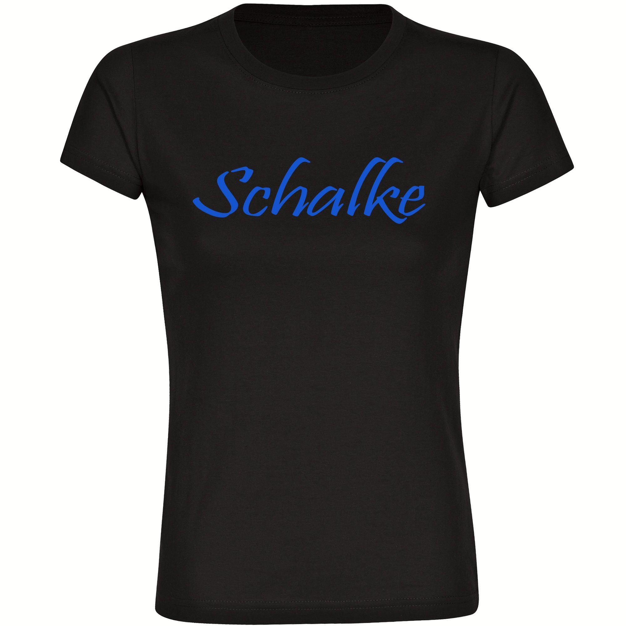 multifanshop T-Shirt Damen Schalke - Schriftzug - Frauen