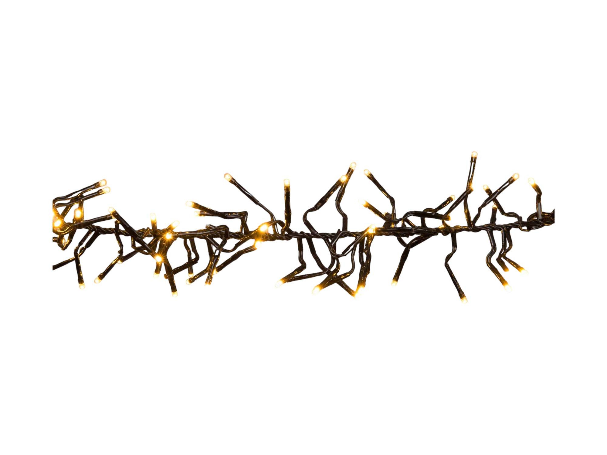 Coen Bakker Deco BV LED-Lichterkette LED Cluster, Cluster außen 1,2m 192 LED warmweiß Timer Dimmer