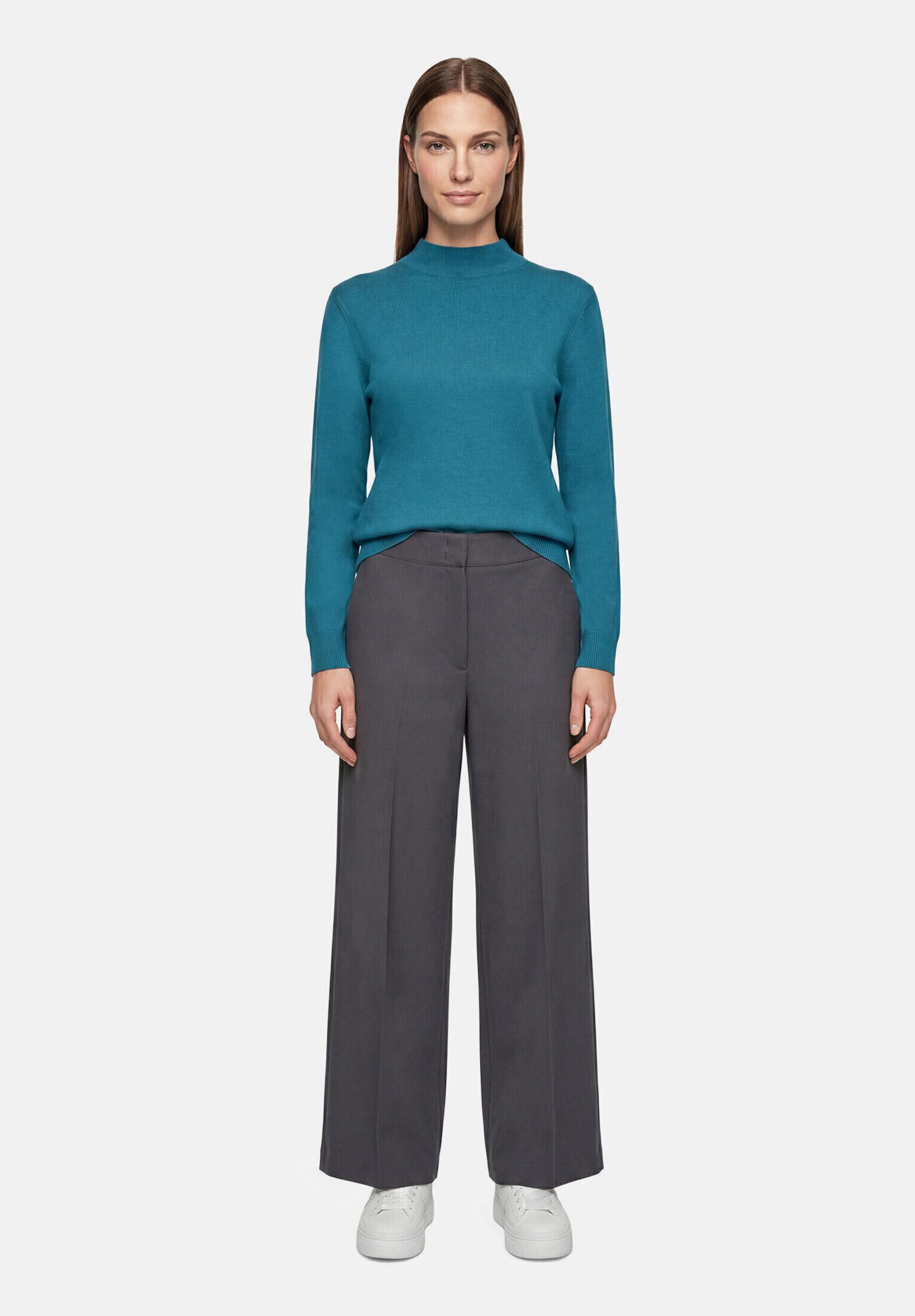 Betty Barclay Strickpullover Damen mit Stehkragen (1-tlg)