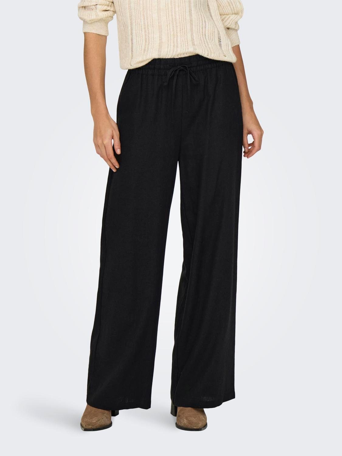 JDY Culotte JDYSAY LINEN HW WIDE PANT WVN NOOS