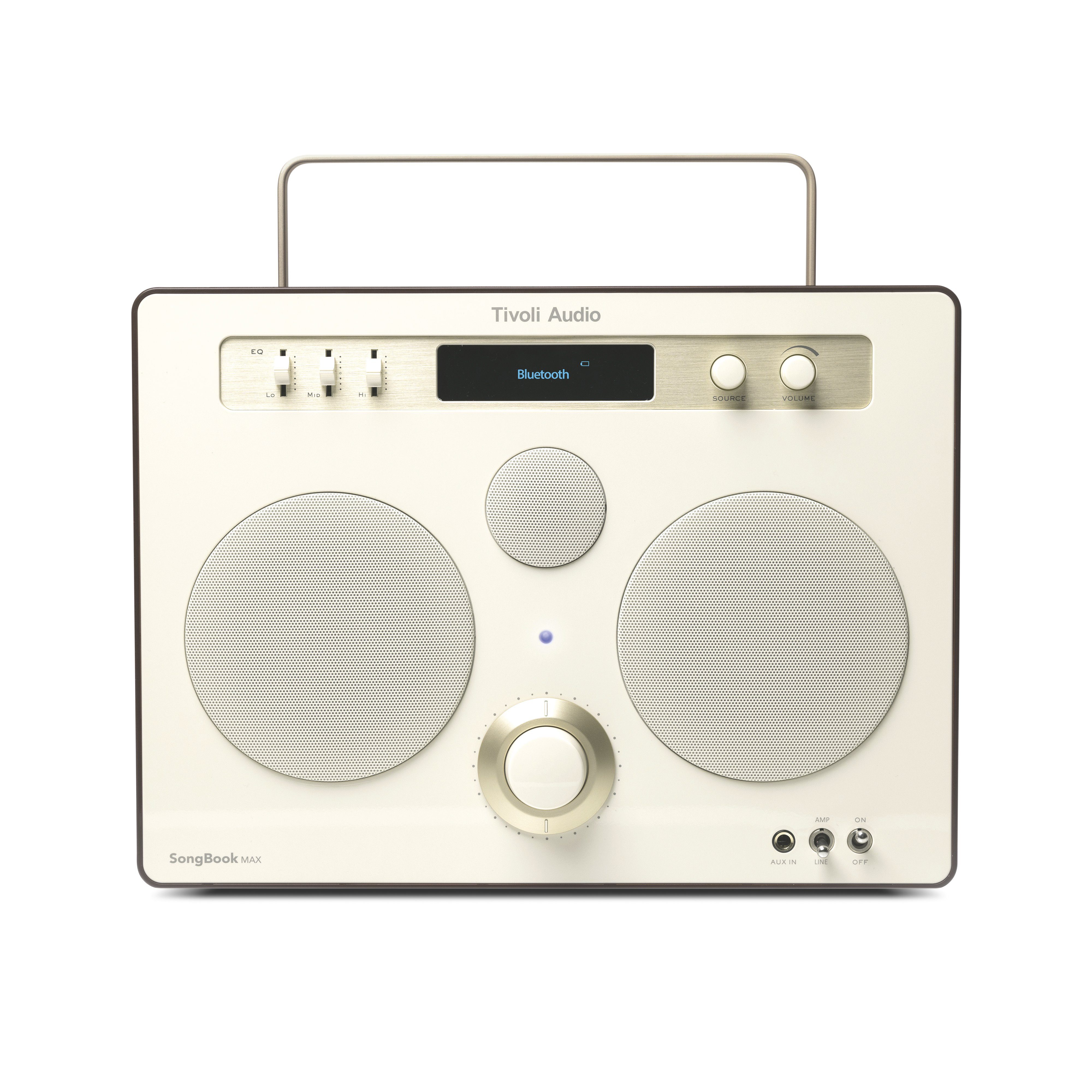 Tivoli Audio SongBook MAX Bluetooth-Lautsprecher (Bluetooth, analoger Equalizer, DAB+, tragbarer Lautsprecher, 10h Akku-Laufzeit)
