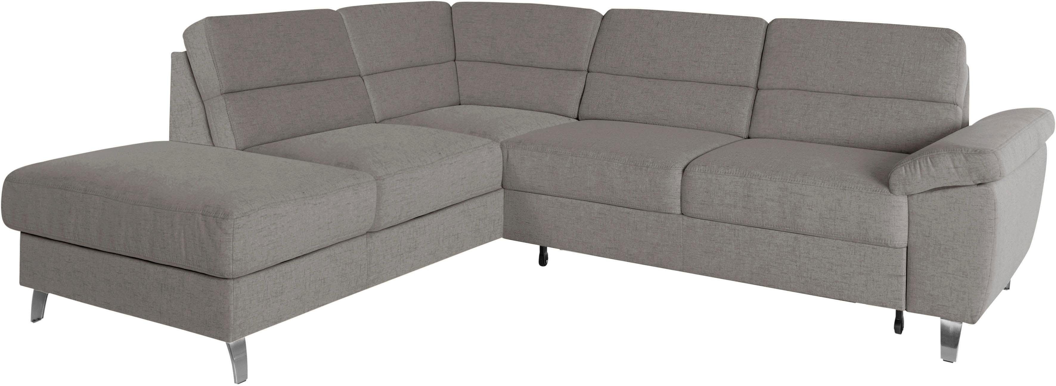 sit&more Ecksofa "Sorano L-Form", wahlweise mit Bettfunktion und Bettkasten günstig online kaufen