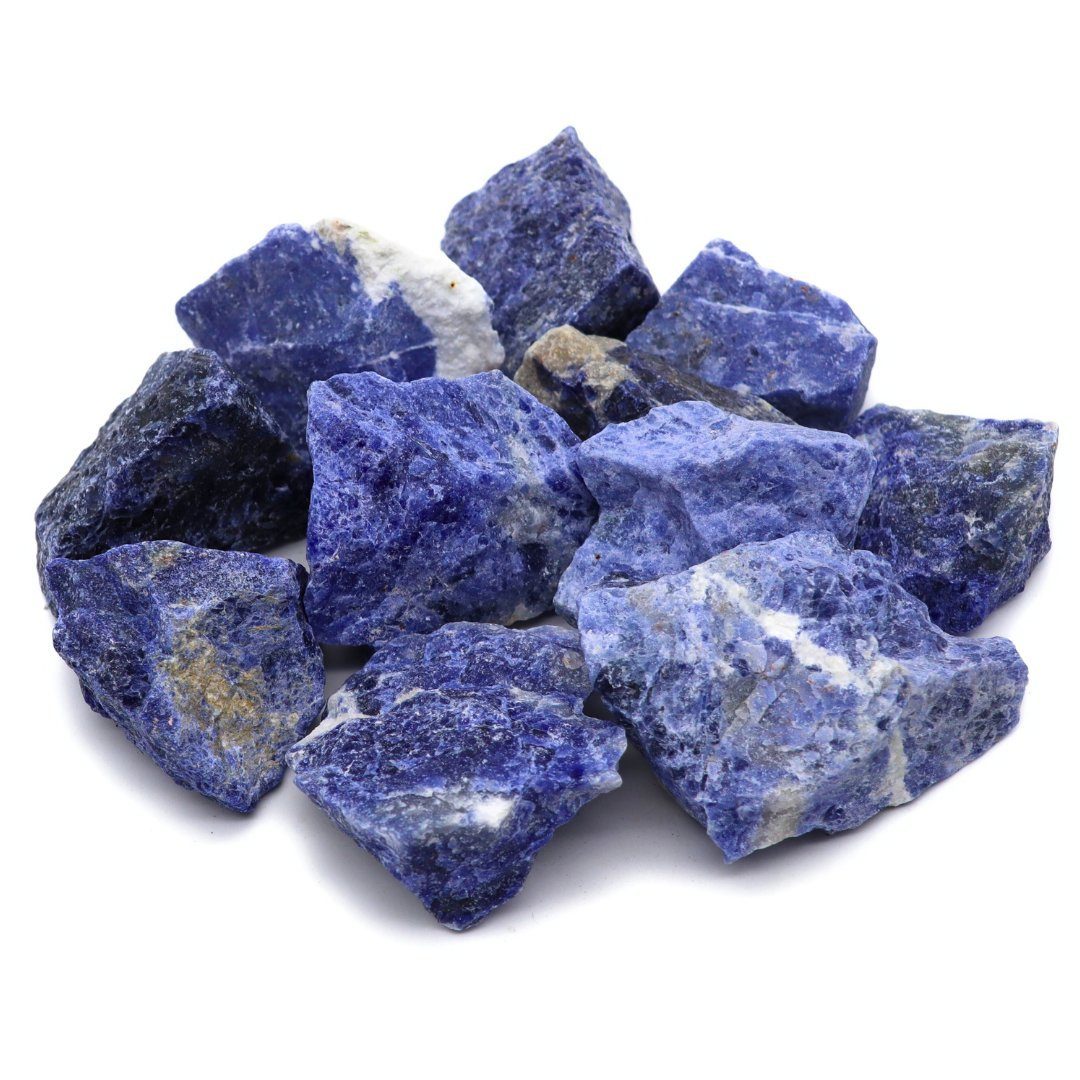 Sodalith Mineralien Kristalle, Edelsteine, LAVISA Edelstein Natursteine echte Dekosteine,