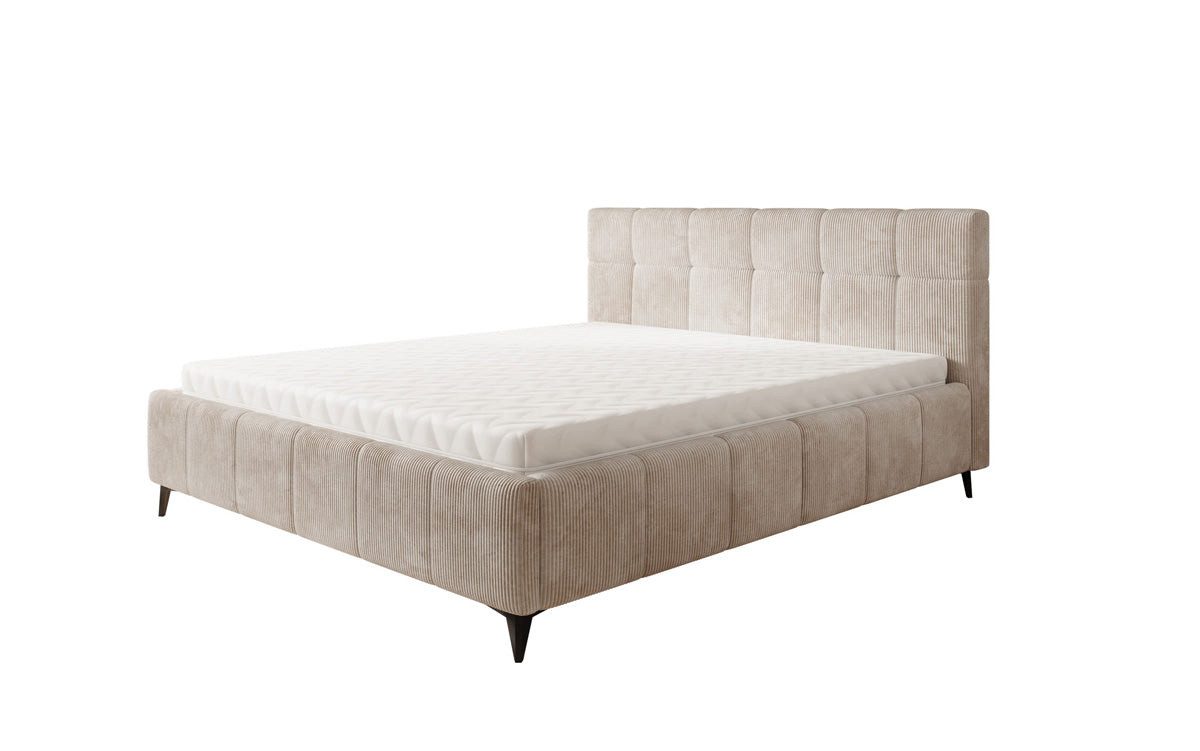 Luxusbetten24 Polsterbett Designer Polsterbett Nelly, in Cord mit Stauraum