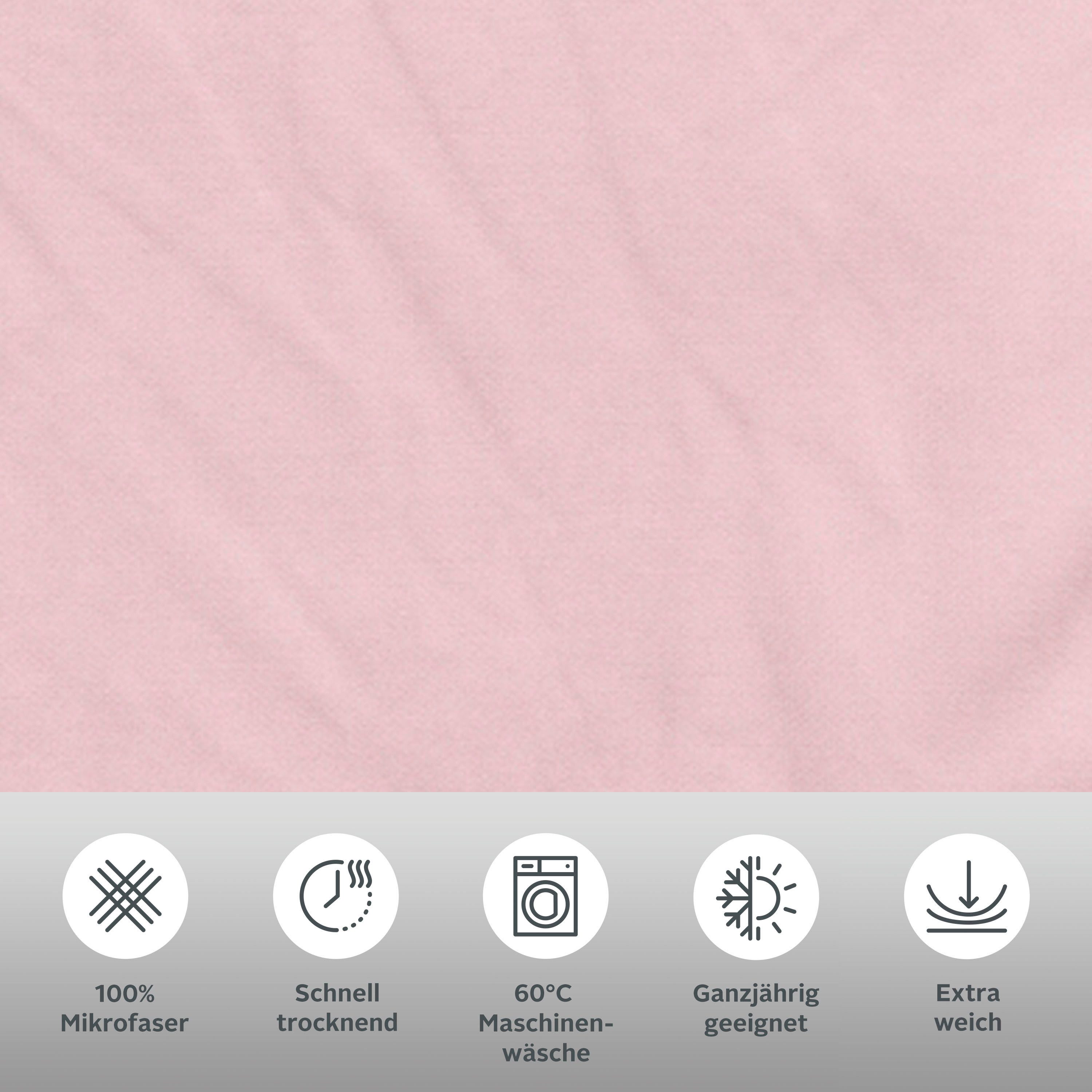 OTTO home Bettwäsche Desner 100% Microfaser, extra weich, allergikerfreundlich, Microfaser, 2 teilig, Premium Qualität, uni, schnell trocknend, pflegeleicht, ab 135x200 cm