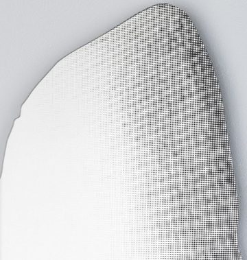 Casa Padrino Spiegel Designer Spiegel Schwarz 64 x H. 175 cm - Wandspiegel in 3-D Felsen Optik - Garderobenspiegel - Wohnzimmer Spiegel - Luxus Kollektion