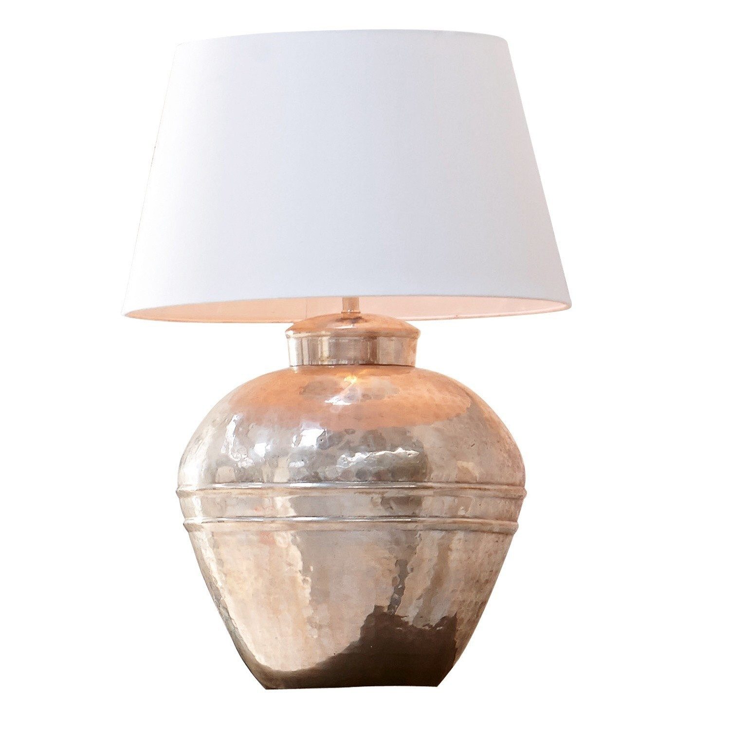 Mirabeau Tischleuchte Tischlampe Madison creme/antiksilber. € 206,00