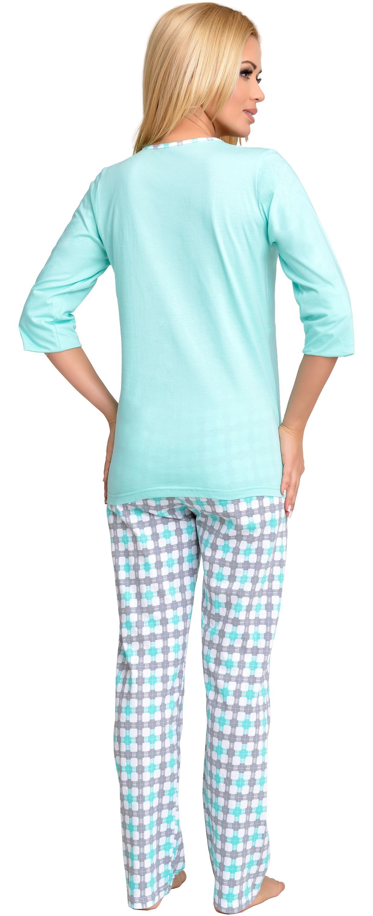 Be Mammy Umstandspyjama Damen Schlafanzug Stillpyjama günstig online kaufen