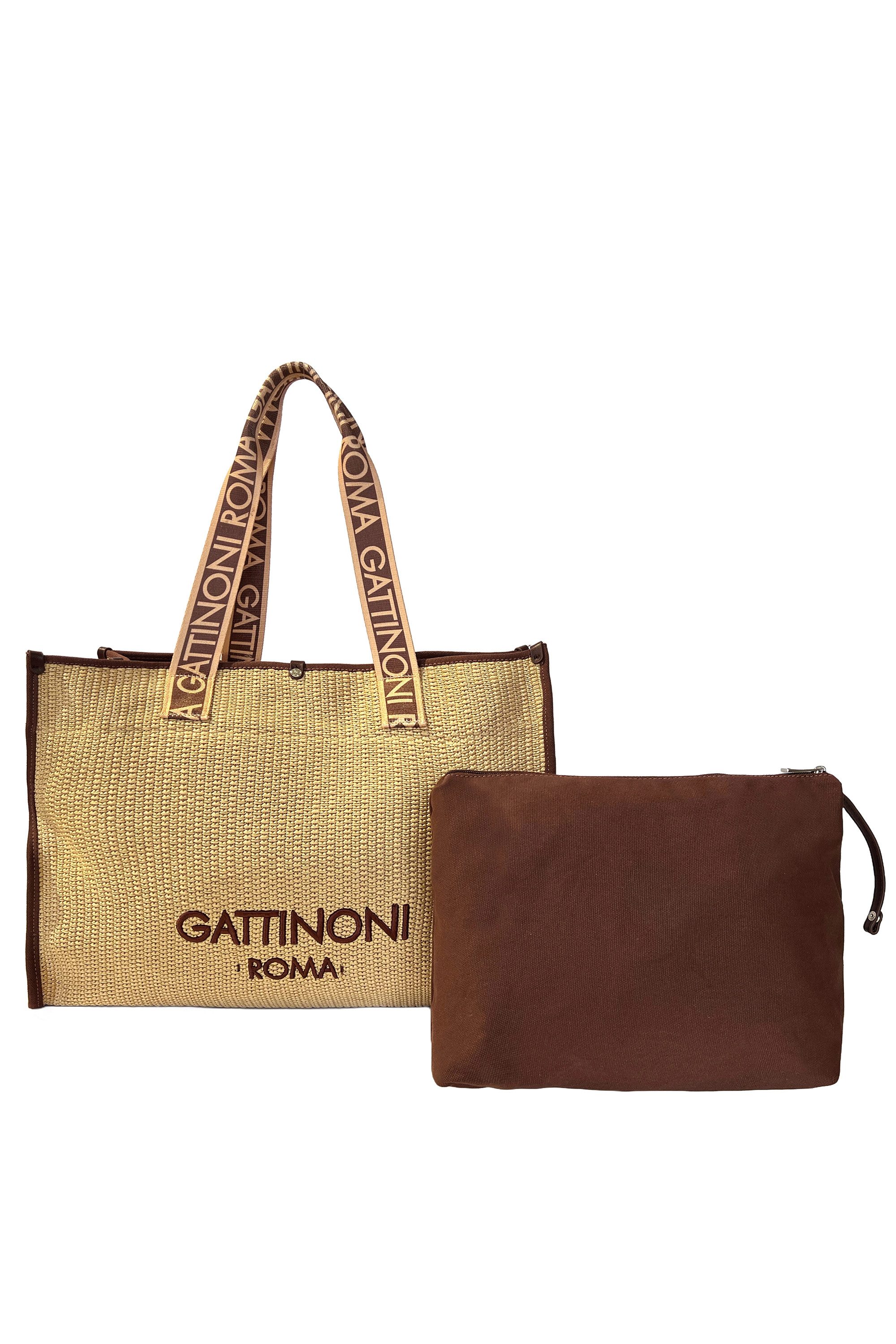 Gattinoni Tragetasche Jane Raffia Large Shopping Bag. Damen, Tragetasche Damen, Shopper, Strandtasche, Fashion, Lifestyle, Sale