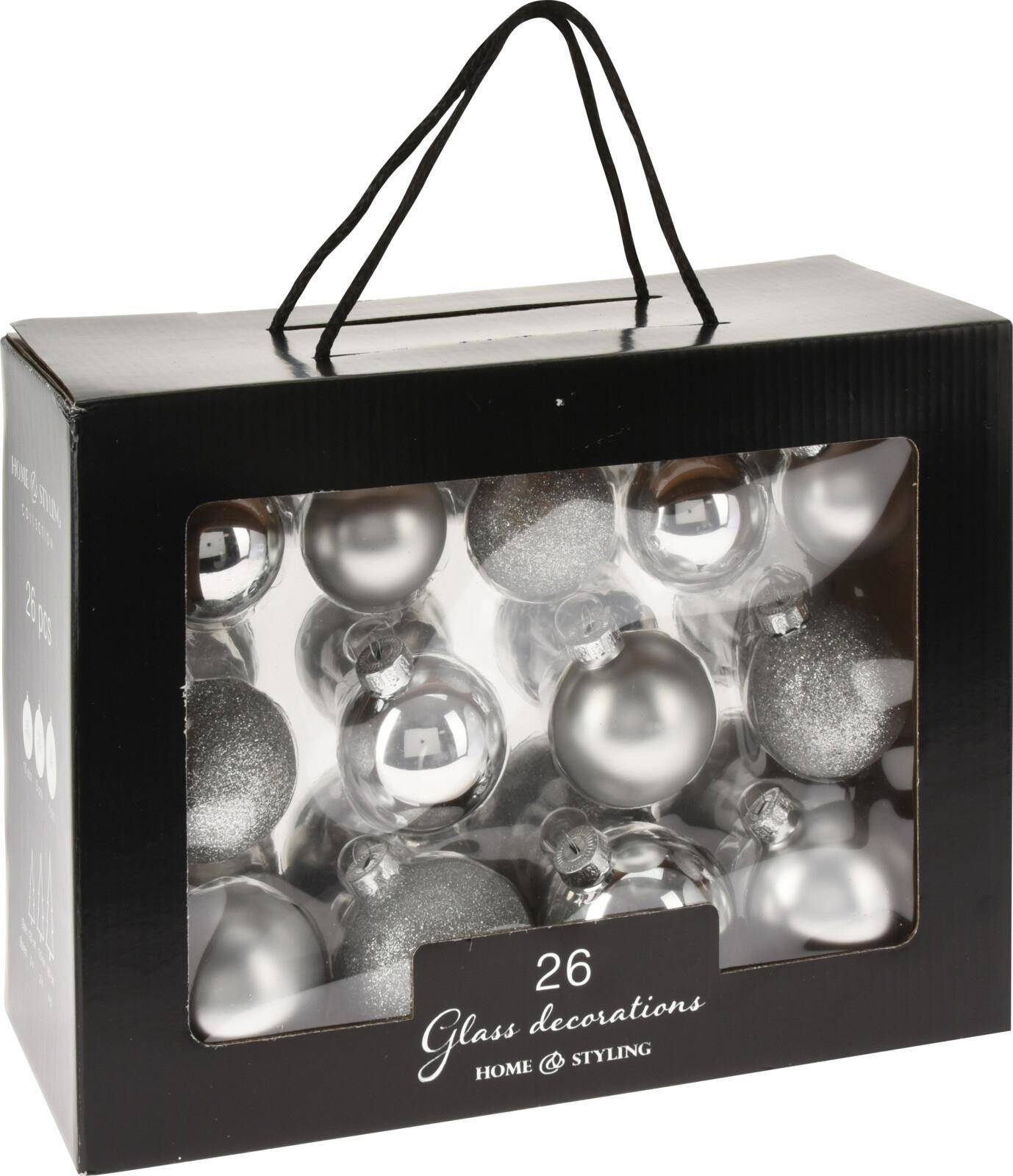 Home & styling collection Weihnachtsbaumkugel Silber