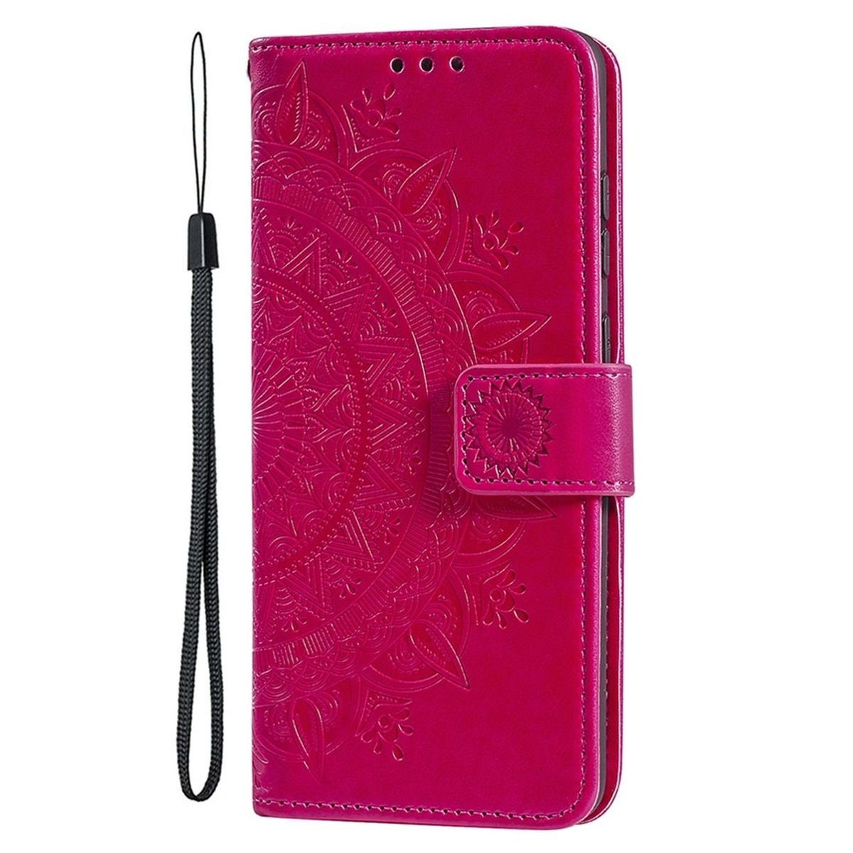 CoverKingz Handyhülle Hülle für Apple iPhone 14 Pro Max Handyhülle Flip Case Schutzhülle 17,0 cm (6,69 Zoll), Klapphülle Schutzhülle mit Kartenfach Schutztasche Motiv Mandala