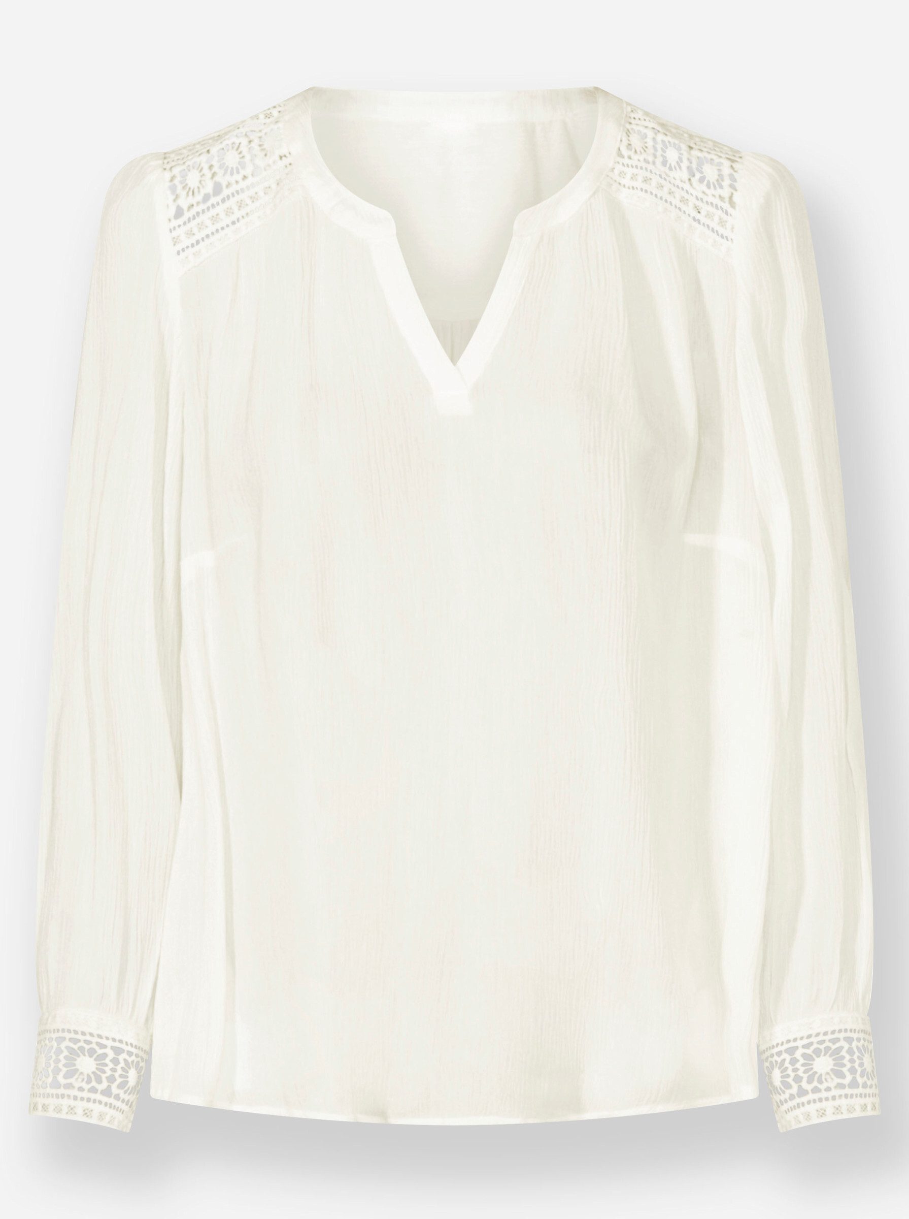 Witt Klassische Bluse Crinklebluse .