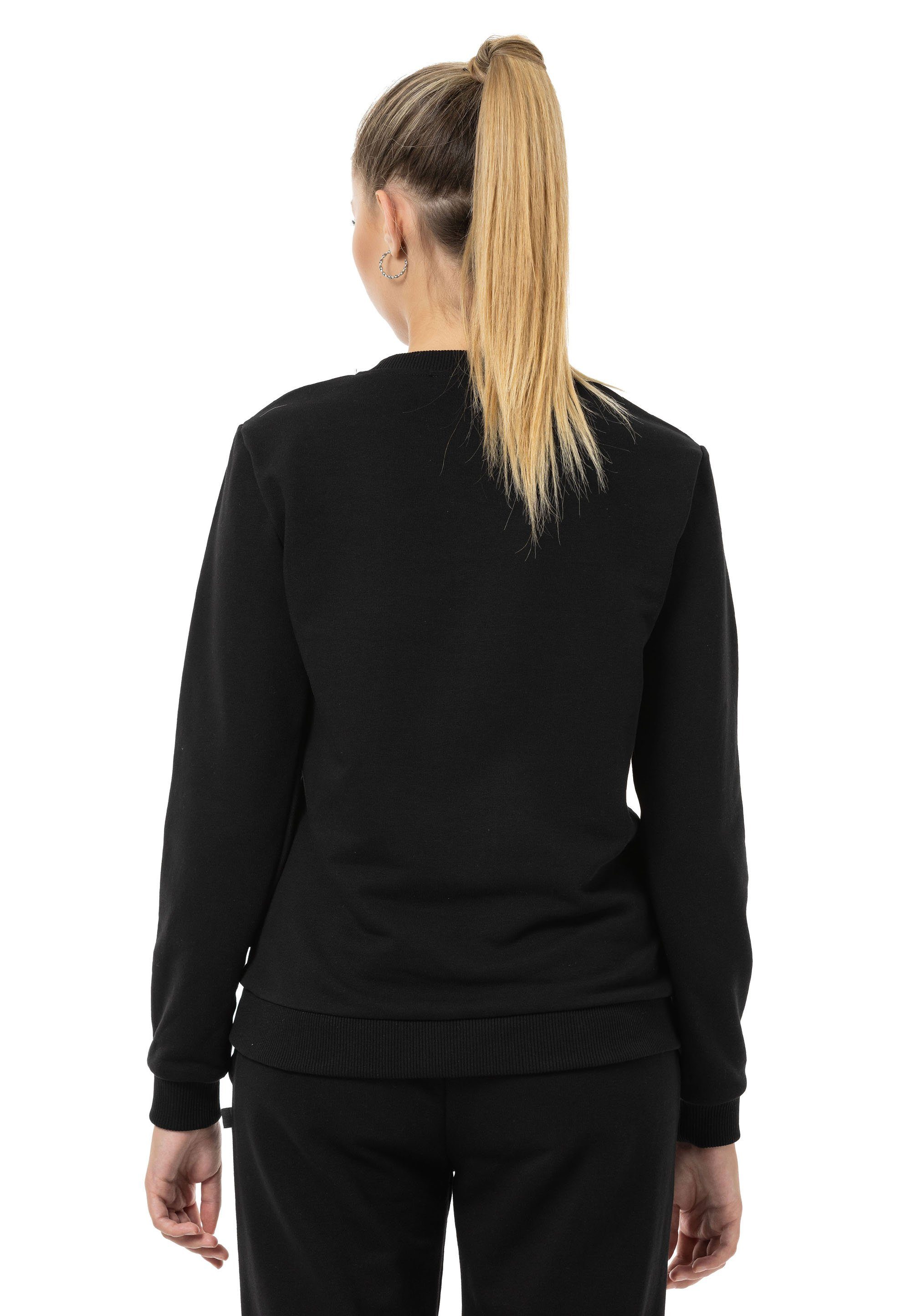 Basic Schwarz mit (Spar-Set, Premium Qualität Premium RedBridge Sweatpant Sweatshirt Jogginganzug 2-tlg),