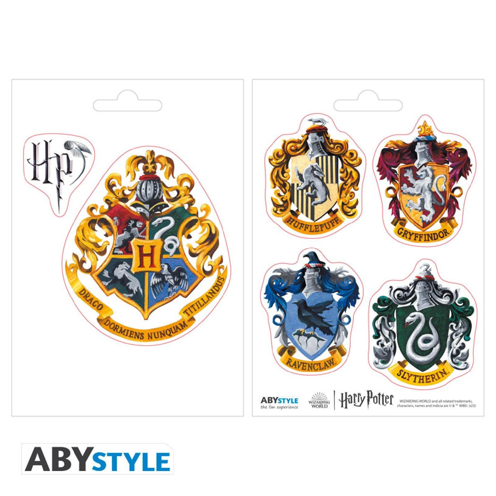 ABYstyle Sticker HARRY POTTER - Stickers - 16x11cm/ 2 sheets - Hogwarts Houses