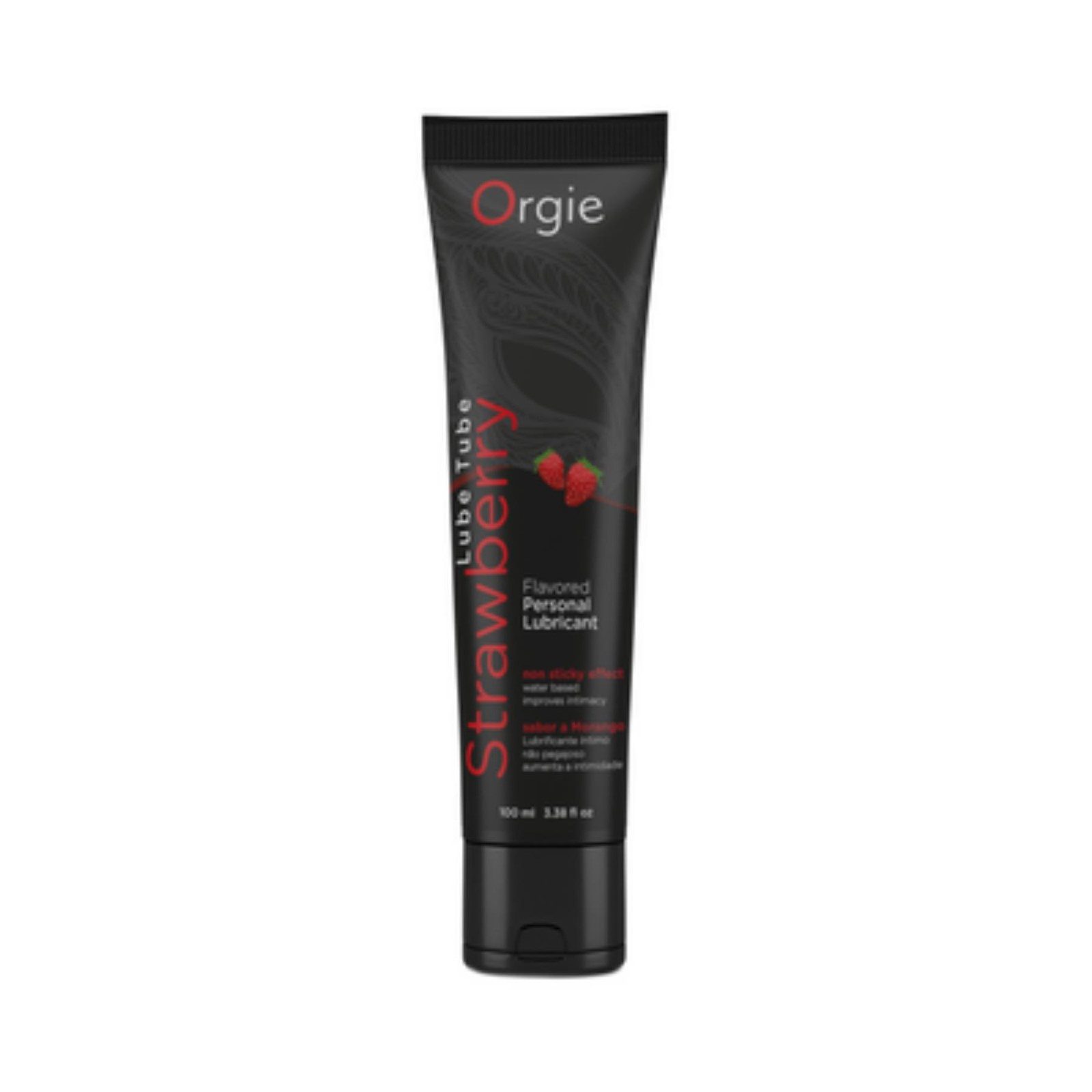 Orgie Gleitgel Orgie - 100 ml - Lube Tube Strawberry - Waterbased Lubricant, Packung