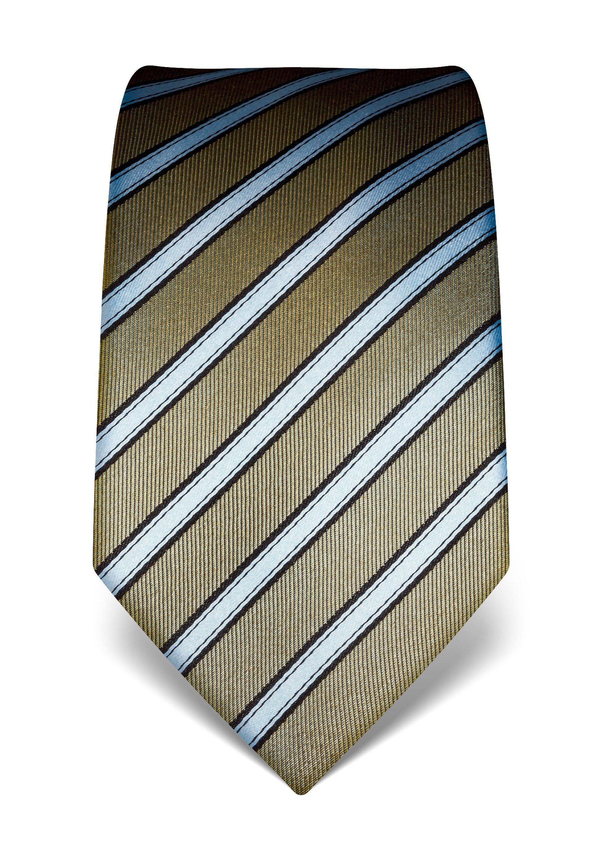 Krawatte gestreift Boretti Vincenzo dunkelgrün