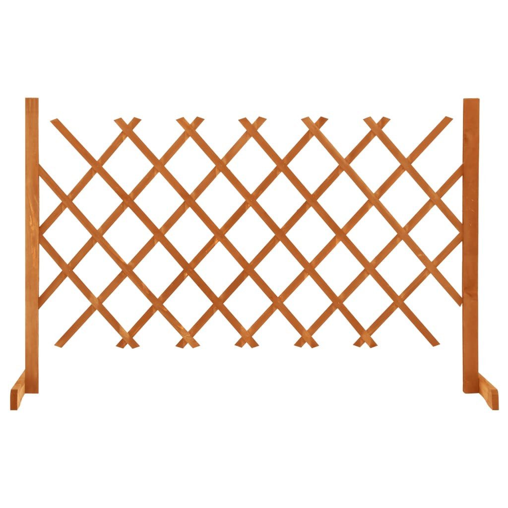 vidaXL Gartenzaun Garten-Rankzaun Orange 120x90 cm Massivholz Tanne, (1-St)