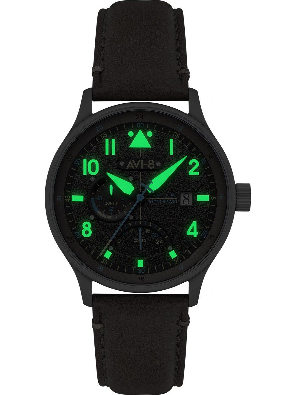 AVI-8 Quarzuhr AVI-8 AV-4101-09 Herrenuhr Hawker Hurricane McKellar Dual Time 44mm 5A AVI-8 AV-4101-09 Herrenuhr Hawker Hurricane McKellar Dual Time 44mm 5ATM