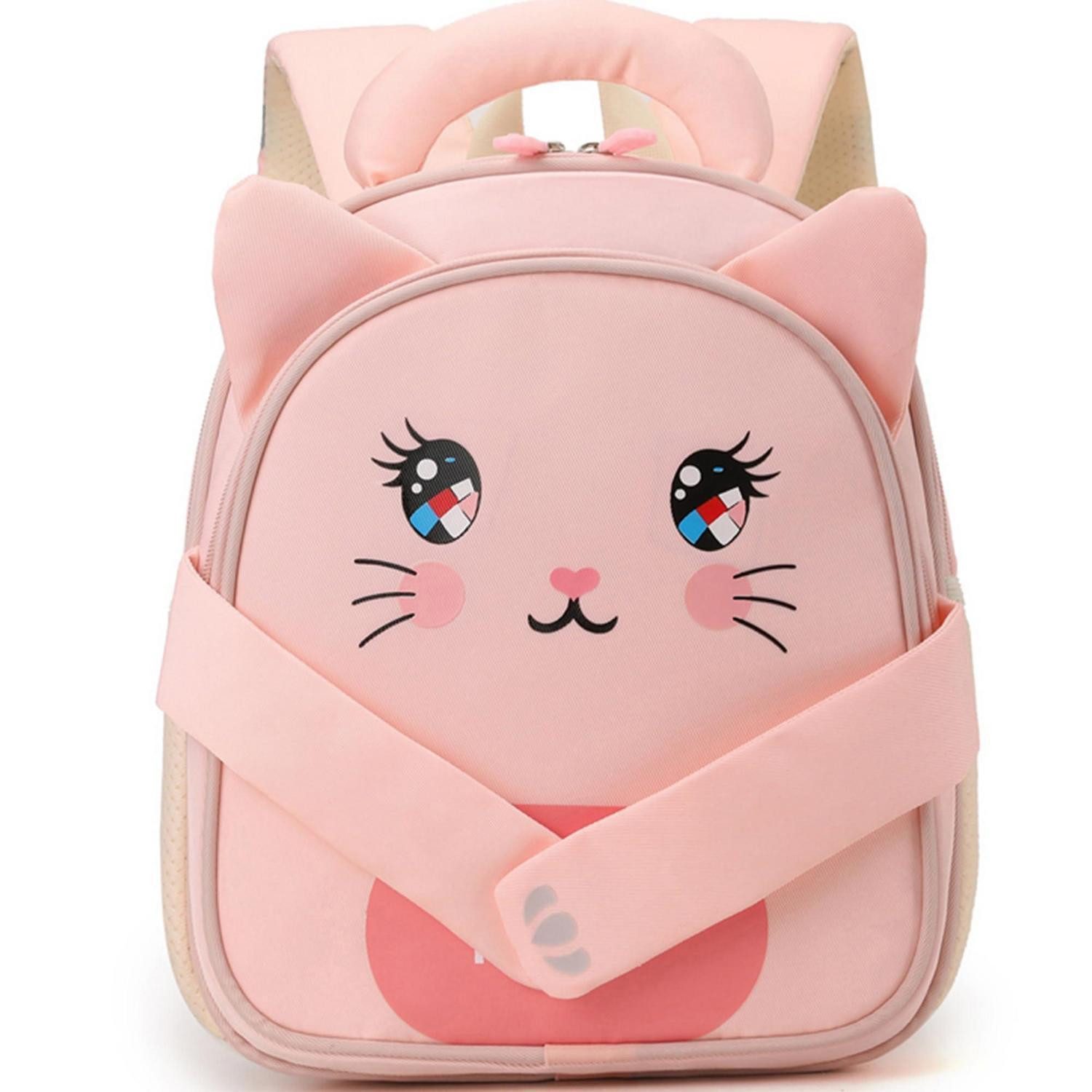 LuxusKollektion Kinderrucksack Kindergartenrucksack Katze 3D-Tiermotiv