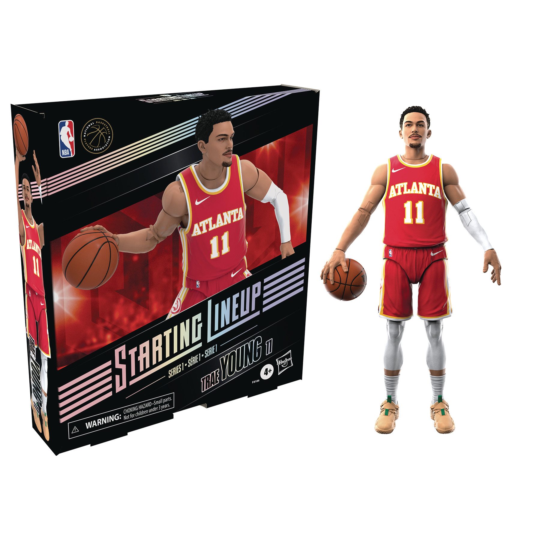 Hasbro Actionfigur Starting Lineup NBA Series 1 Trae Young 6 Inch Actionfigur