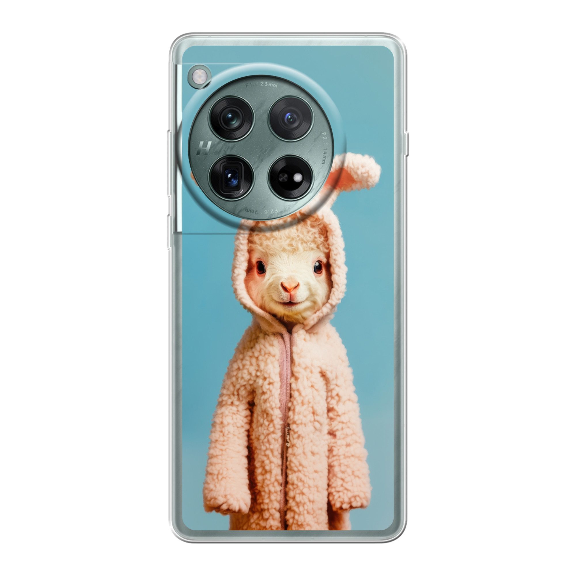 MuchoWow Handyhülle für OnePlus 12 Lamm - Osterhase - Kostüm, Handy Case, Silikon, Bumper Case Dünn
