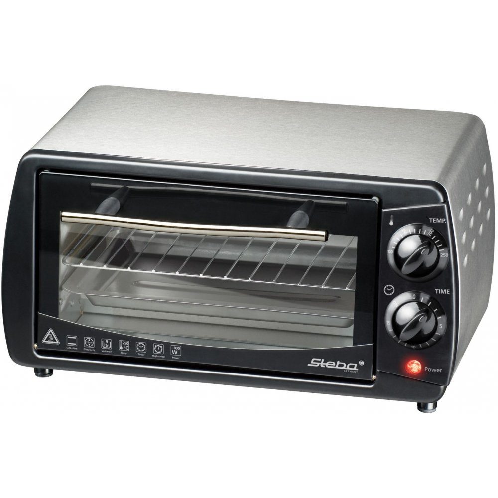 Steba Minibackofen KB 9.2 - Mini-Backofen - schwarz/edelstahl