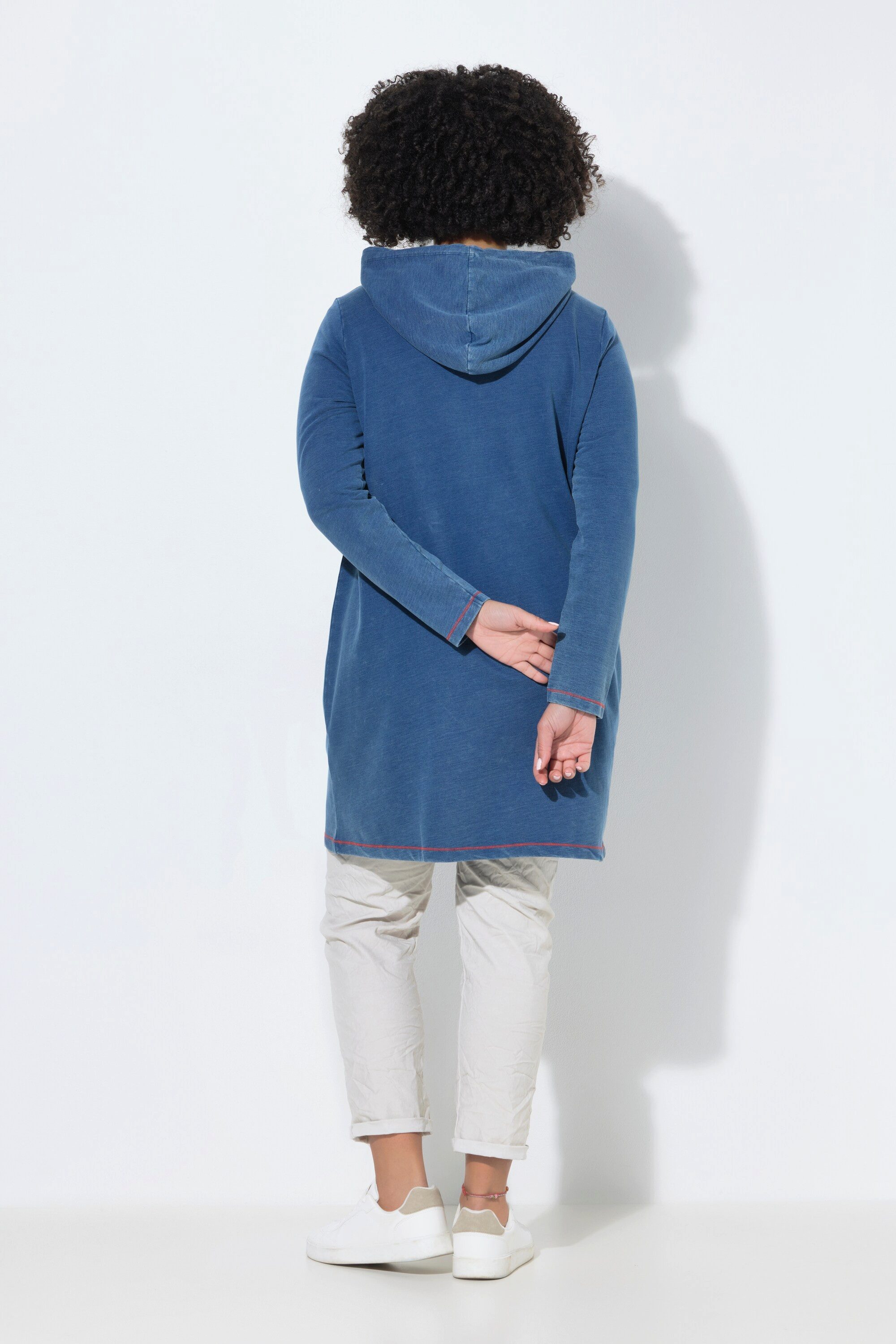 Angel of Style Sweatjacke Sweatjacke längerer Komfort Fit Kapuze
