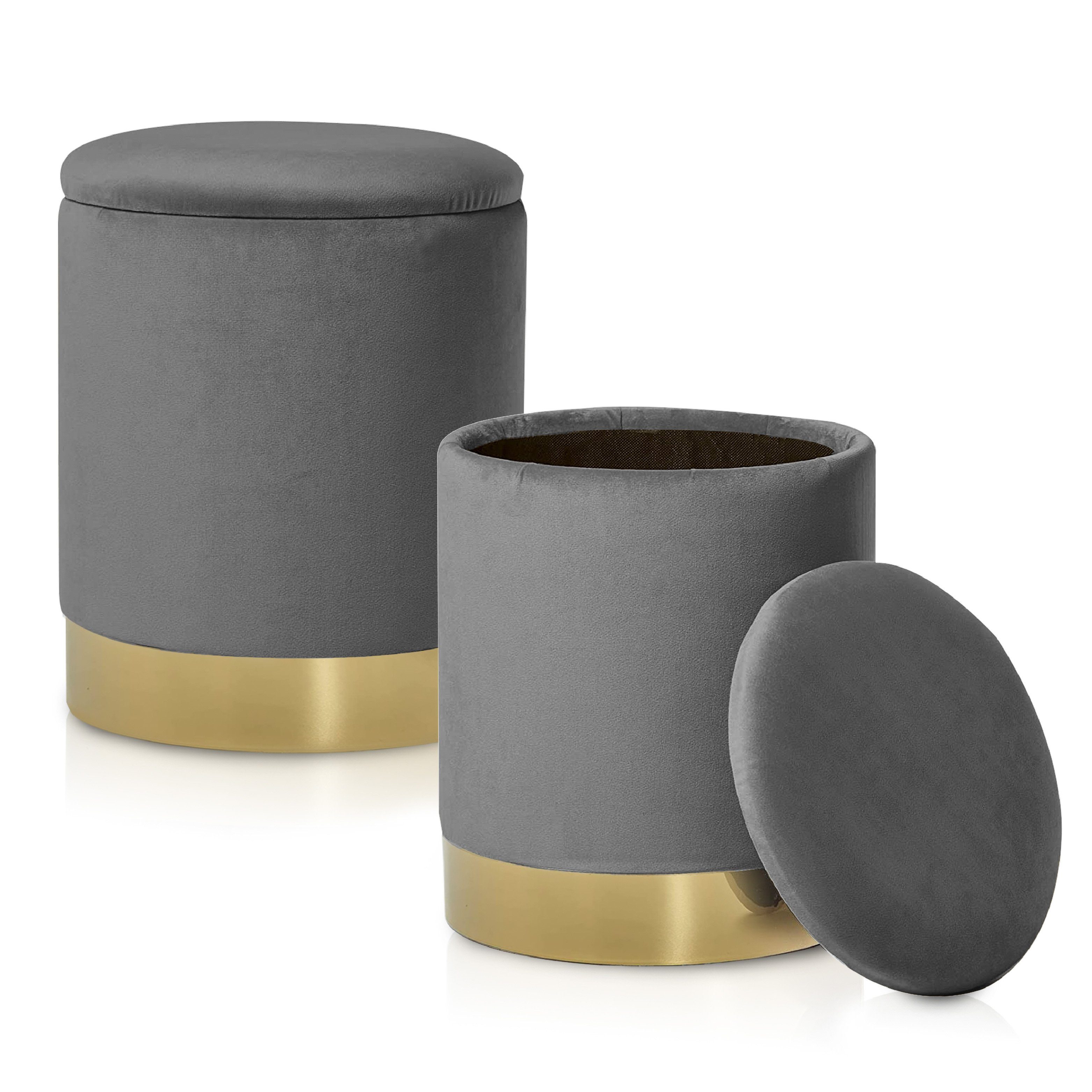 ELYFLAIR Hocker ELYFLAIR® Samthocker mit Stauraum günstig online kaufen