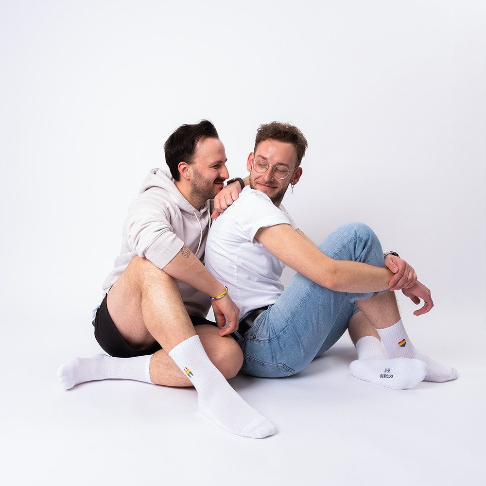 OCCULTO Tennissocken Herren & Damen LGBTQ Tennissocken 3er Pack (Modell: Pride) (3-Paar)