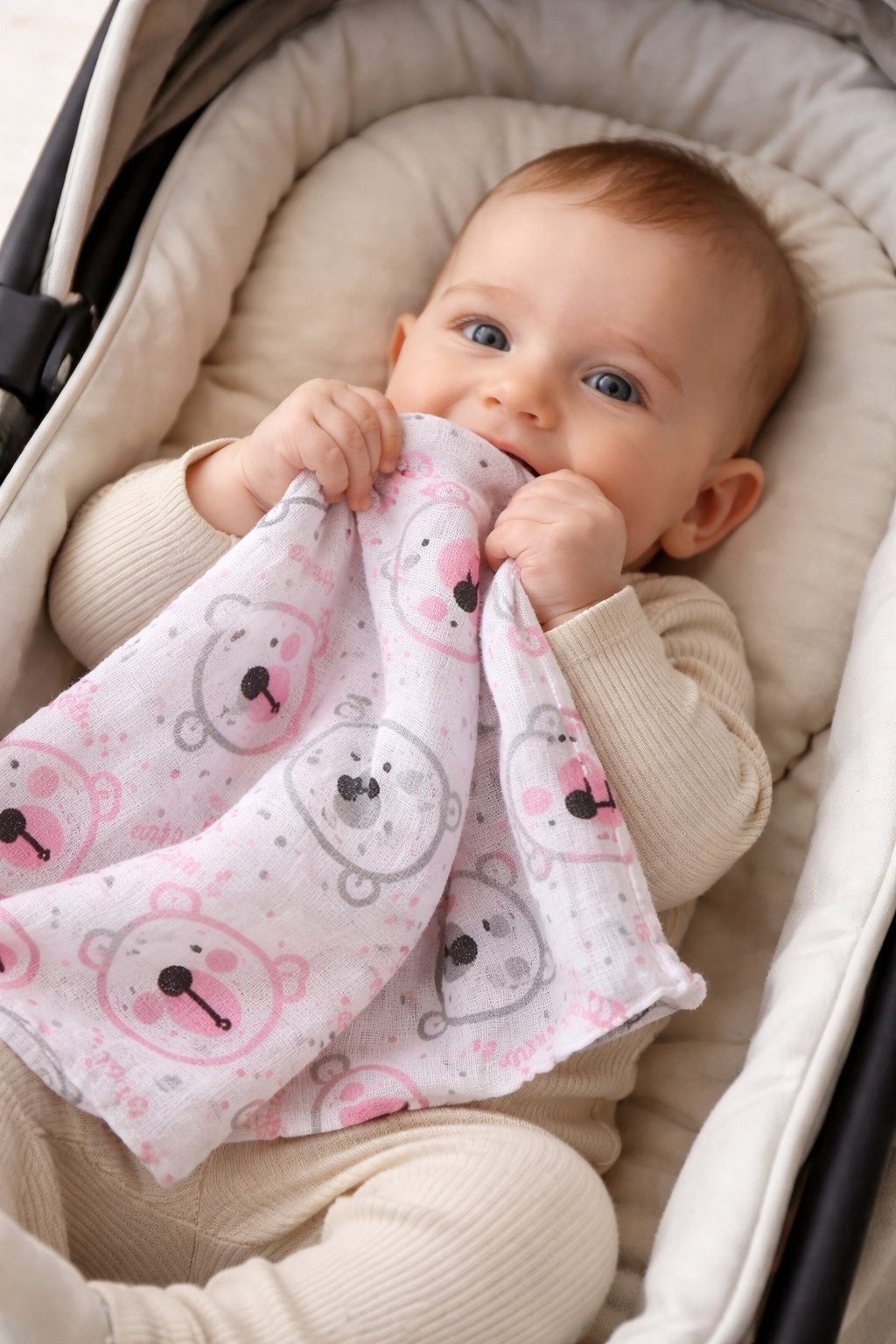 La Bortini Stoffwindeln Spucktucher Tücher für Baby Babywindeln Stilltücher Spucktuch, aus reiner Baumwolle, große Packung