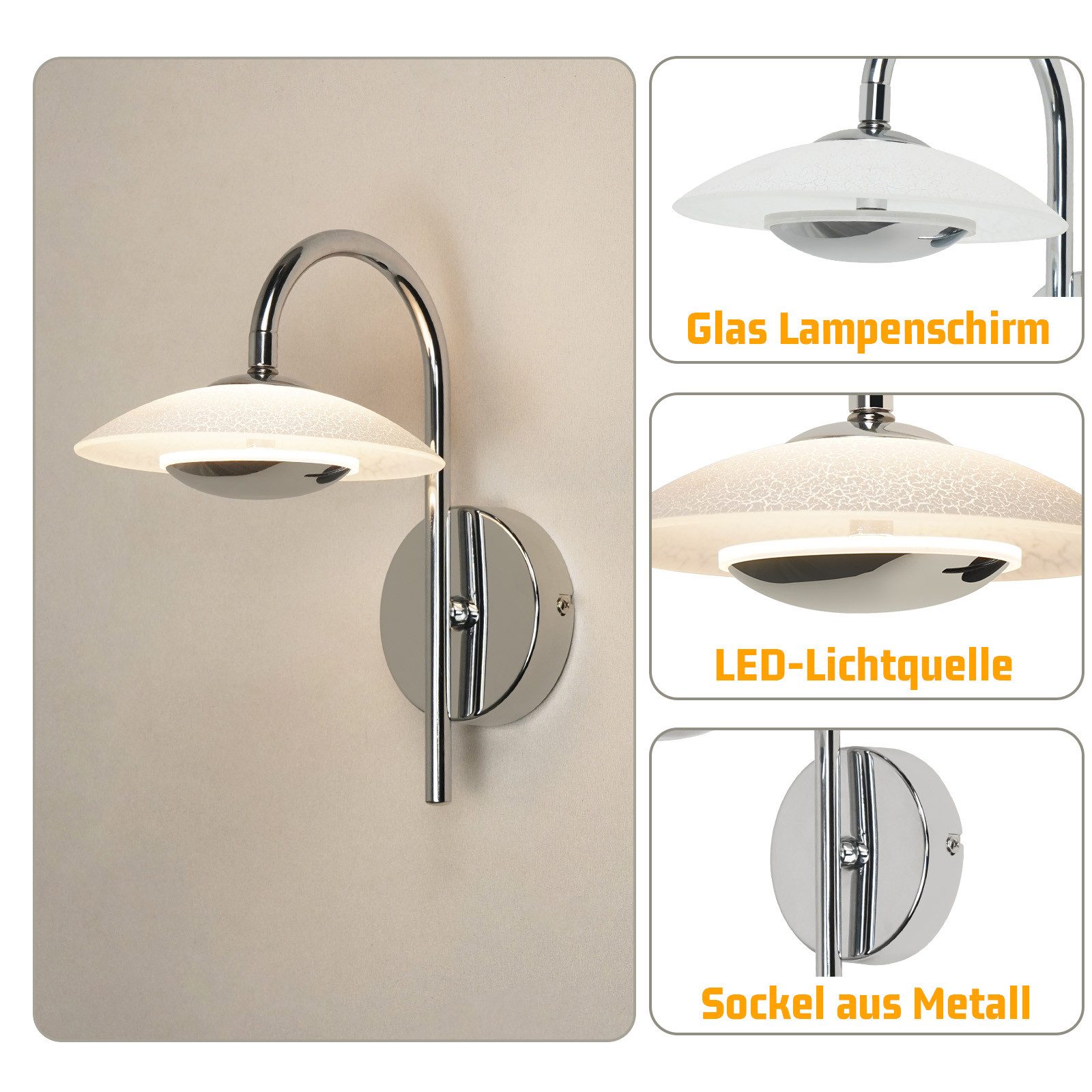ZMH LED Wandleuchte Innen Modern Design günstig online kaufen