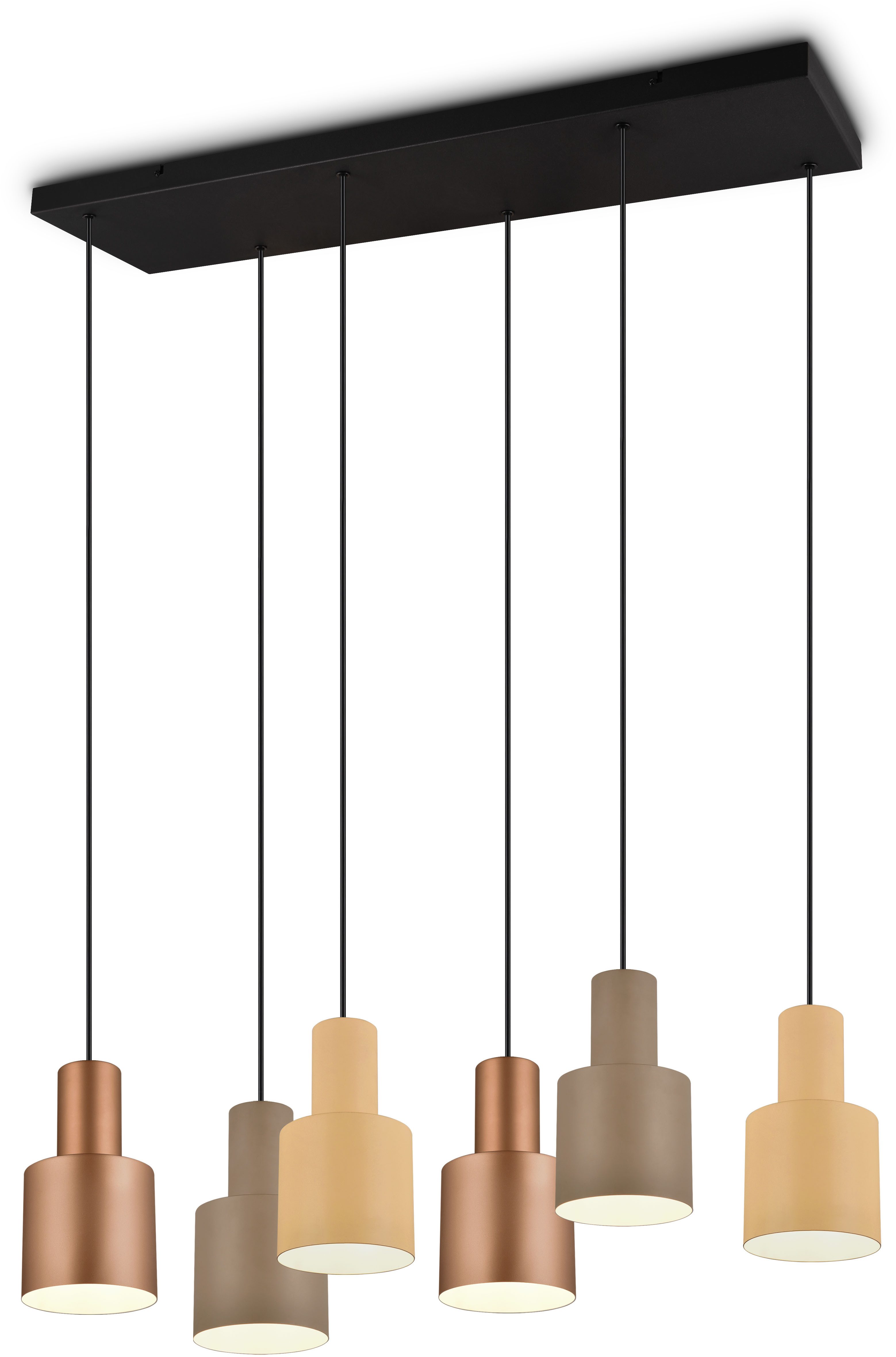 TRIO Leuchten Pendelleuchte AGUDO, Hängelampe 6-flammig exkl 6xE27 max 40W günstig online kaufen