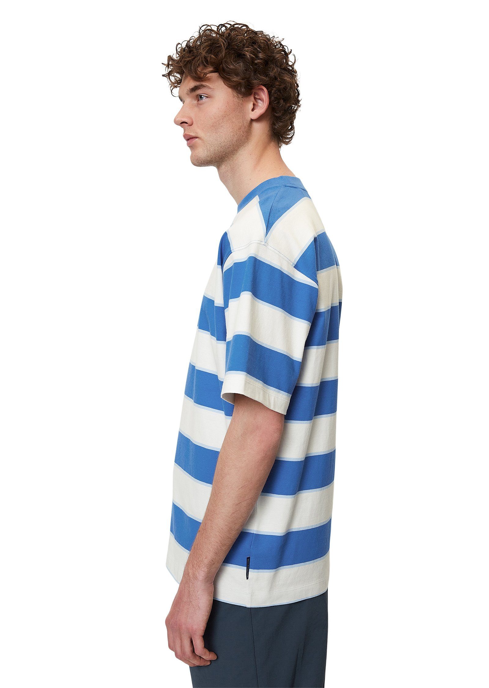 blau O'Polo DENIM Marc reiner aus T-Shirt Bio-Baumwolle
