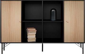 Hammel Furniture Sideboard Mistral Kubus, mit zwei Türen und Metall Füße, Breite: 136 cm