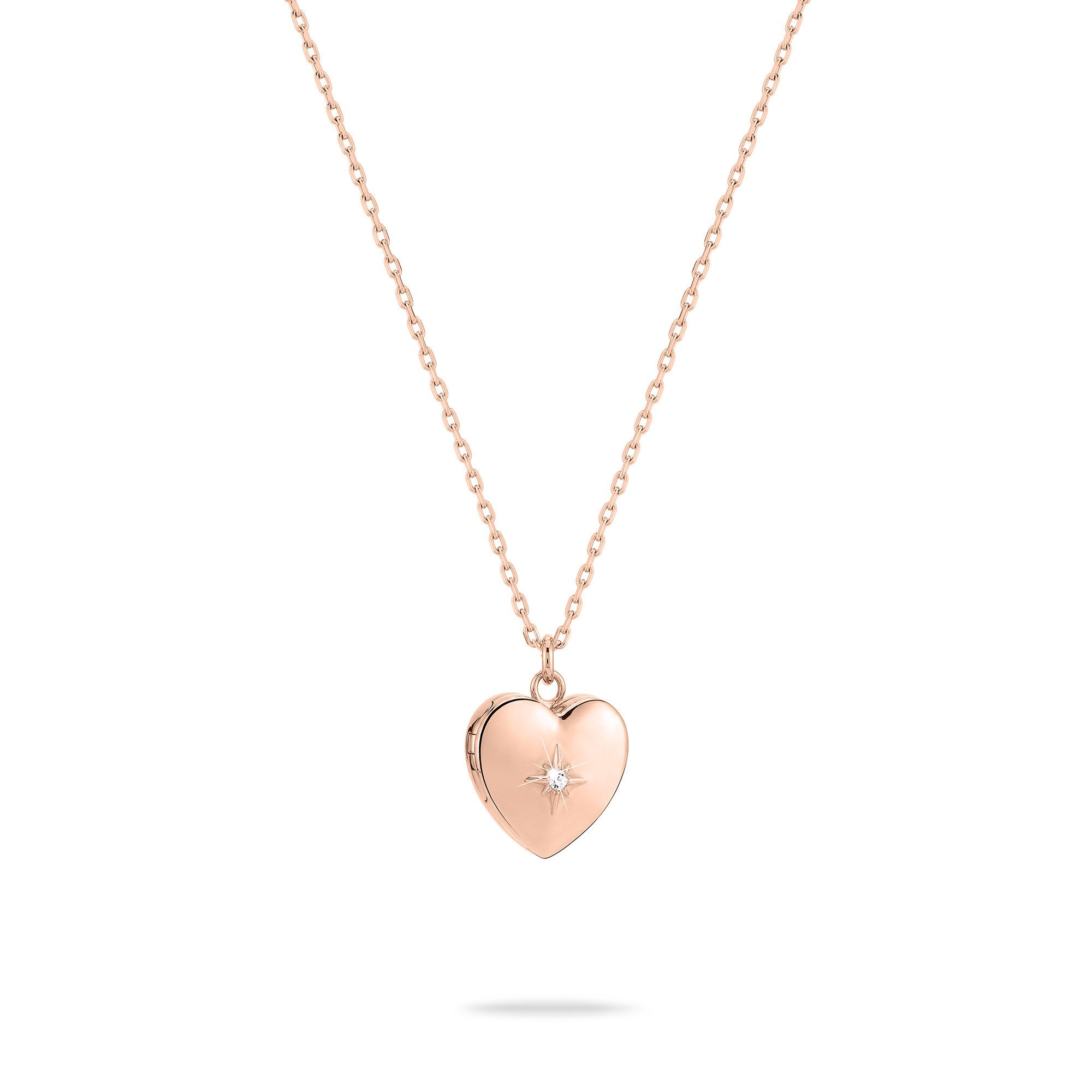 Tamaris Kette mit Anhänger Schmuck Geschenk Edelstahl Halskette Herz Medaillon zum öffnen