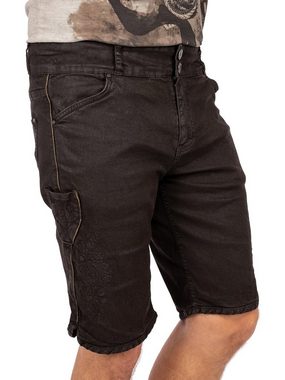 Hangowear Trachtenhose Trachtenjeans HECTOR Shorts dunkelbraun