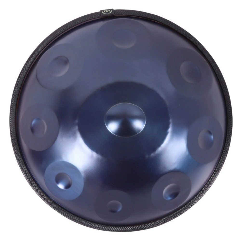 Fine Life Pro Handtrommel Handpan-Trommel (Stahl-Percussion-Instrument) – 9 Töne, einfarbig Blau
