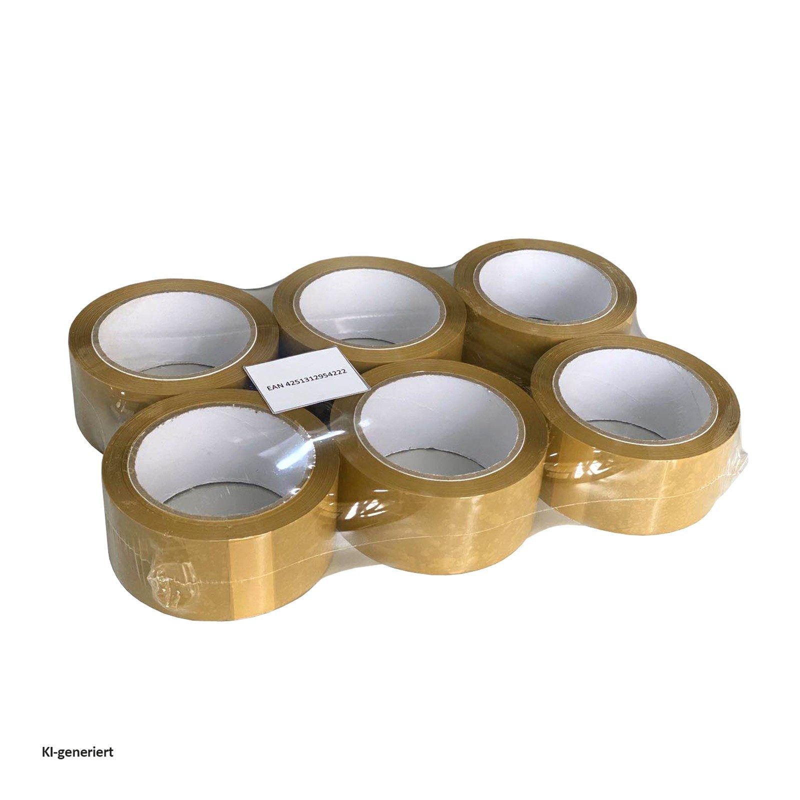 HTI-Line Klebeband Paketklebeband 6er Pack (Set, 6-St., 6 Rollen) Klebeband