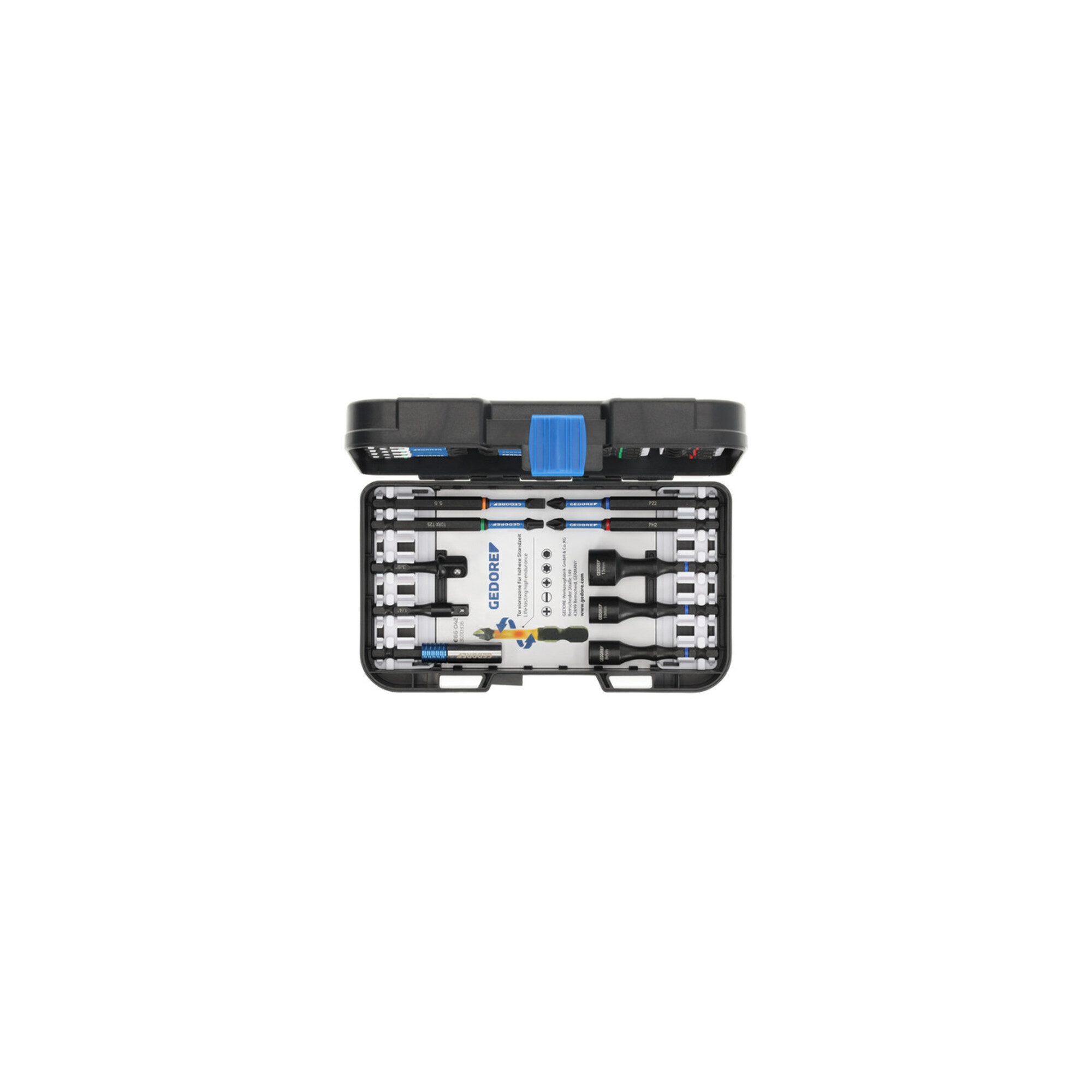 Gedore Bit-Set Gedore 666-042 Torsionsbit-Satz SL+PR+PH+PZ+TX 42-teilig