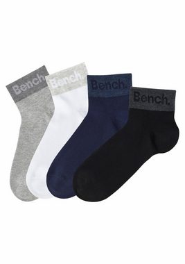 Bench. Kurzsocken (Set, 8-Paar) mit eingestricktem Schriftzug am Bündchen