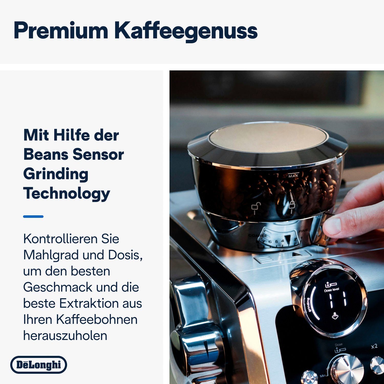De'Longhi Espressomaschine La Specialista Maestro Cold Brew EC9865.M - 8 Rezepte & Milchschaum, 8 Mahlgrade, 5 Temperaturen, perfekter Milchschaum, Cold Brew (5 min)