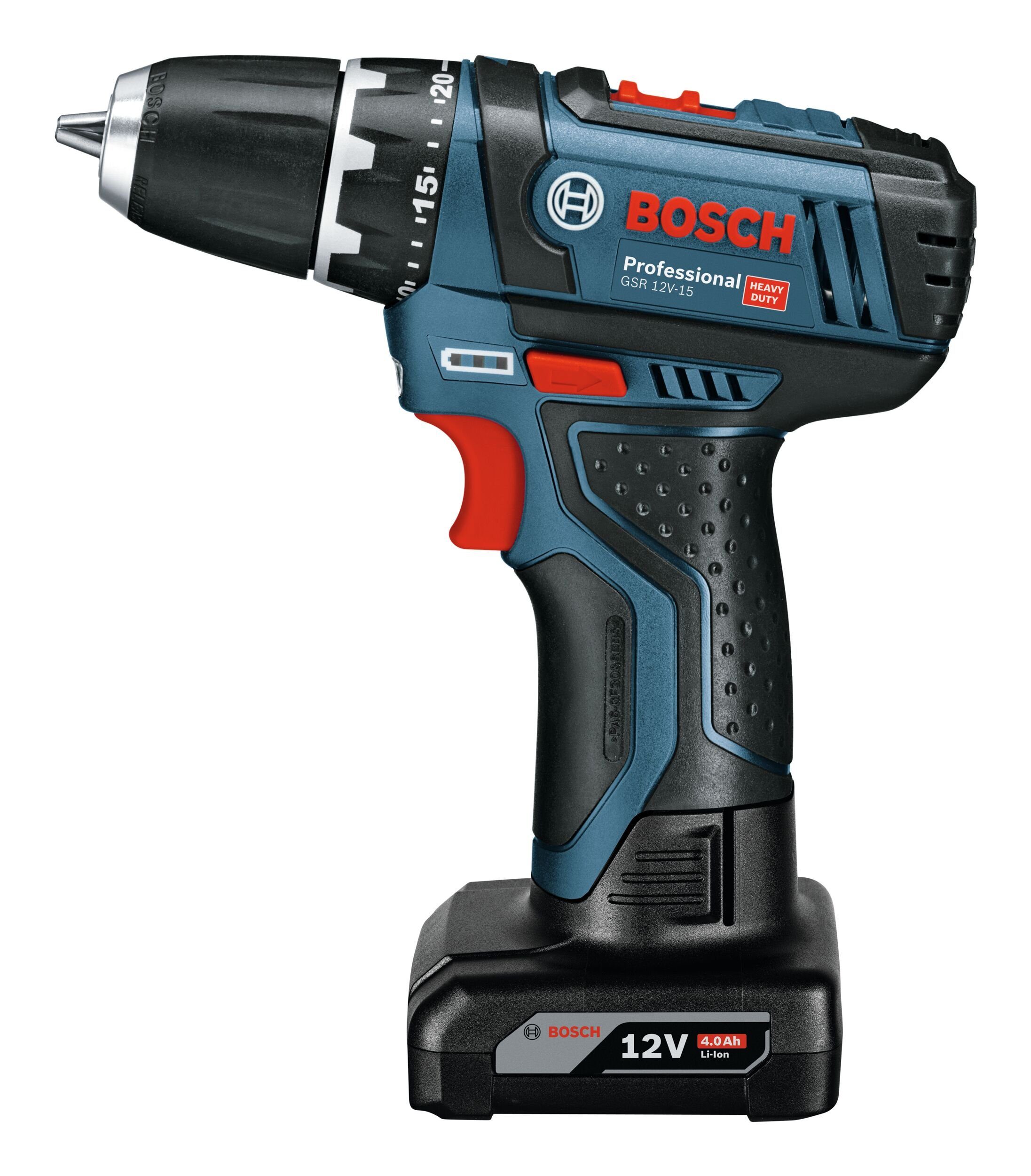 Bosch Professional GBA Akku Starter-Set (12 V), 1 x 12 V 2 Ah + 1 x 12 V 4 Ah + GAL 12V-40