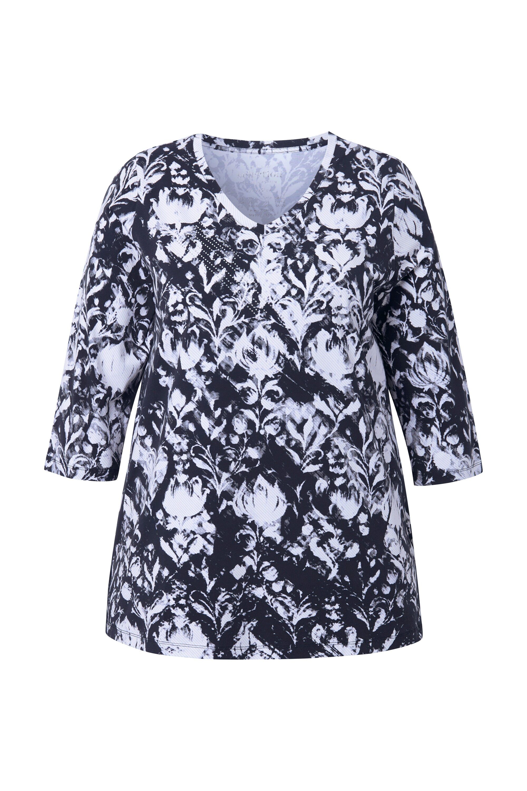 Ulla Popken T-Shirt Pima Cotton Shirt günstig online kaufen