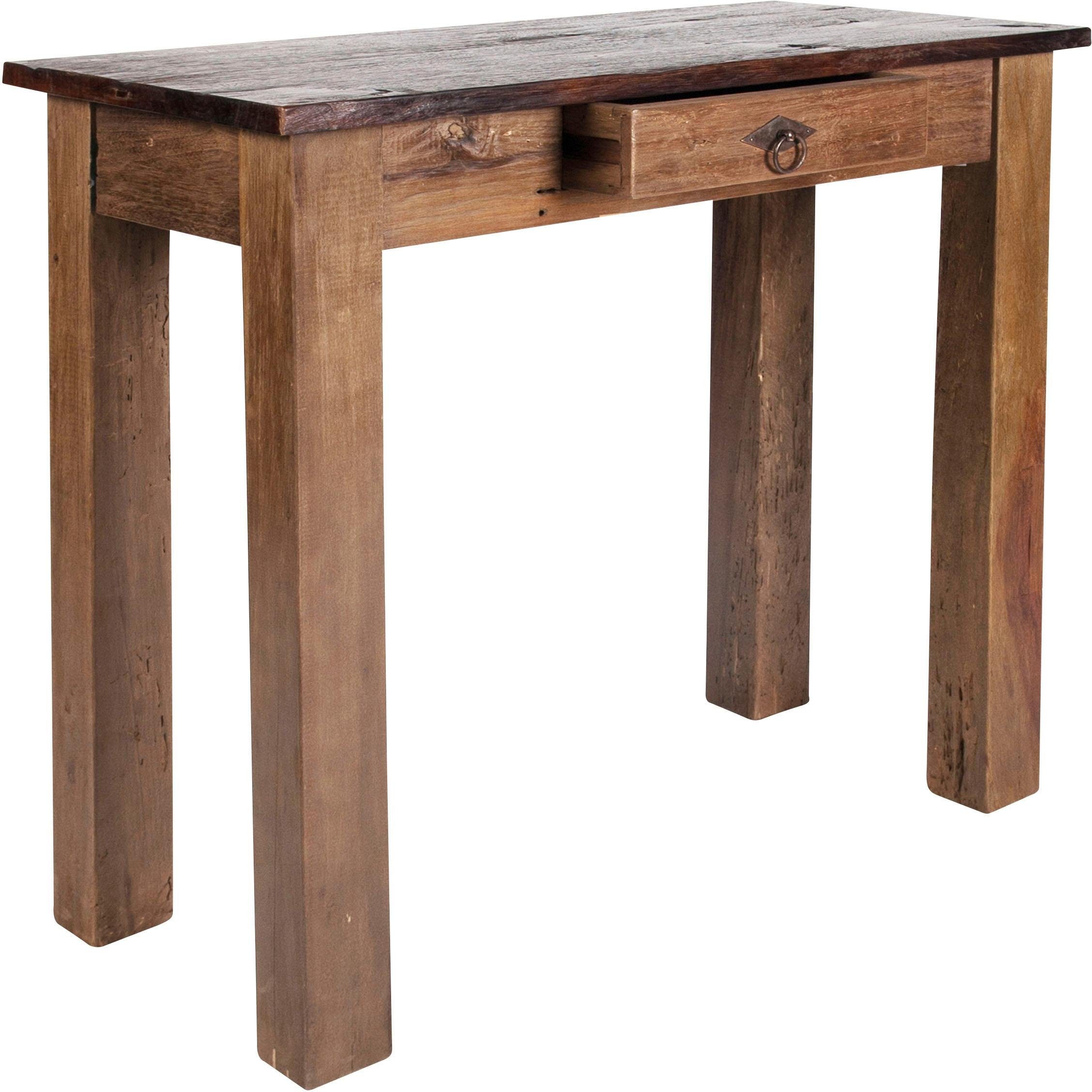 SIT Telefontisch Seadrift, recyceltes Teak-Altholz, Shabby Chic, Vintage