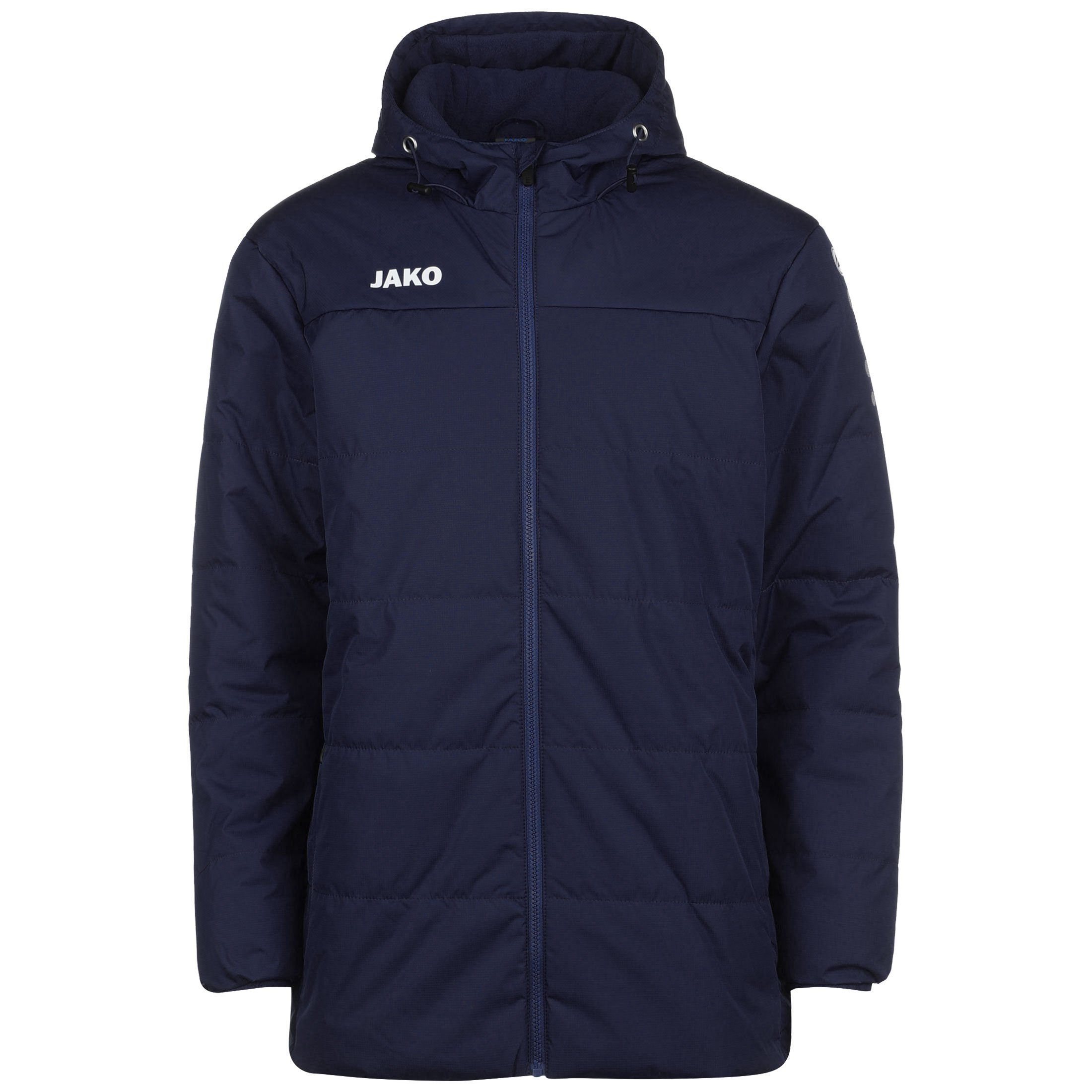 Jako Trainingsjacke Team Coach Winterjacke Herren dunkelblau