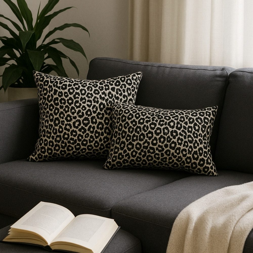 REALLaxx Dekokissen Leopardenmuster LEO, Kissenbezug mit Füllung, 50x50/40x günstig online kaufen