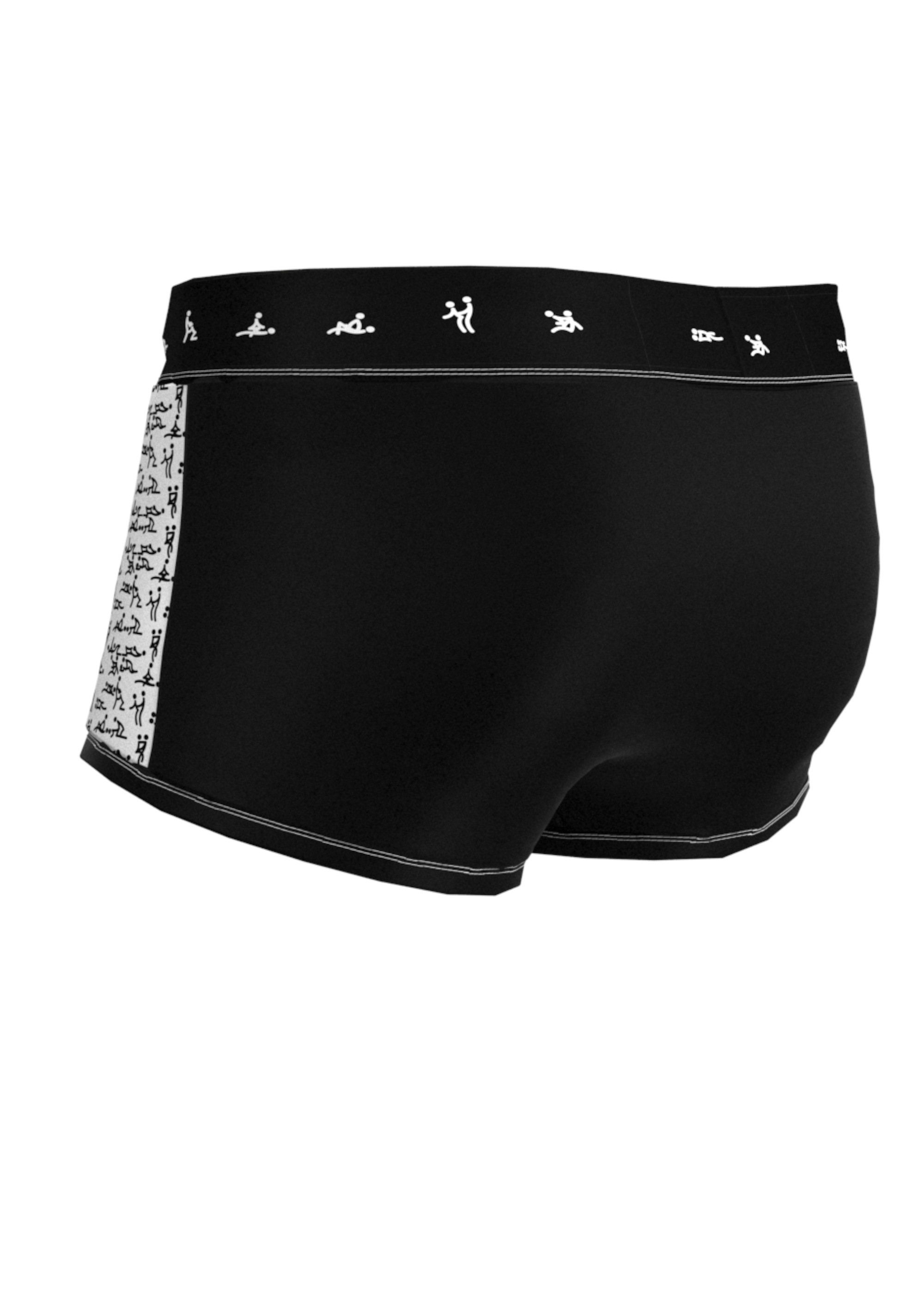 erotisch Kamasutra Geronimo Boxershorts (Boxer, Fashion 1-St) Black Boxer