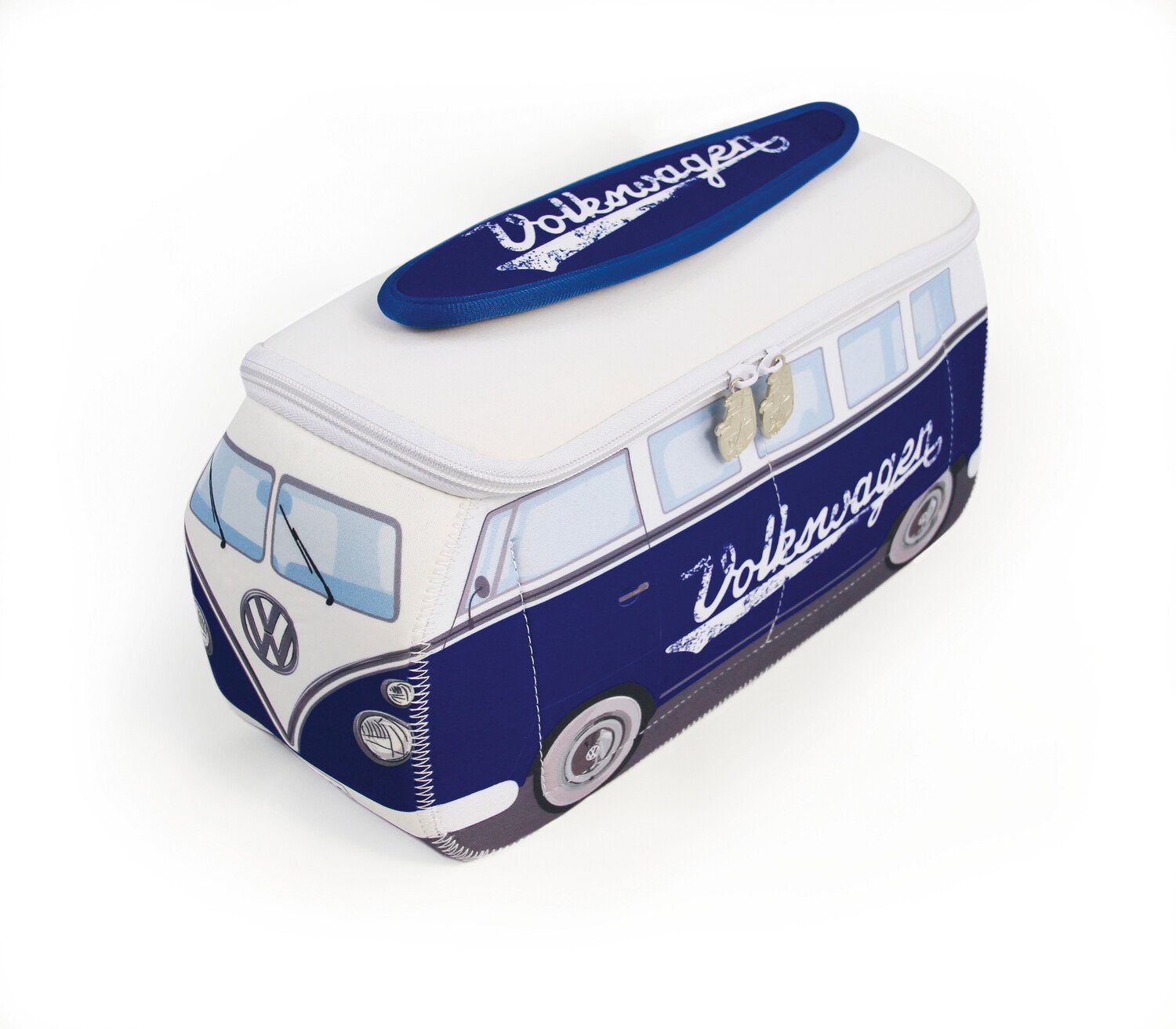 VW Collection by BRISA Kulturbeutel Volkswagen Neopren Schminktasche, Reisebeutel, Kosmetiktasche im T1 Bulli Bus Design