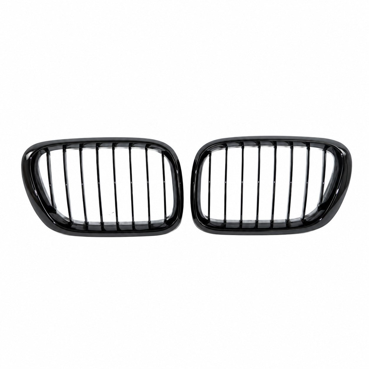 LLCTOOLS Frontstoßstange Frontgrill Passend für BMW X5 E53 00–03 Schwarz Glanz Einzelspeiche